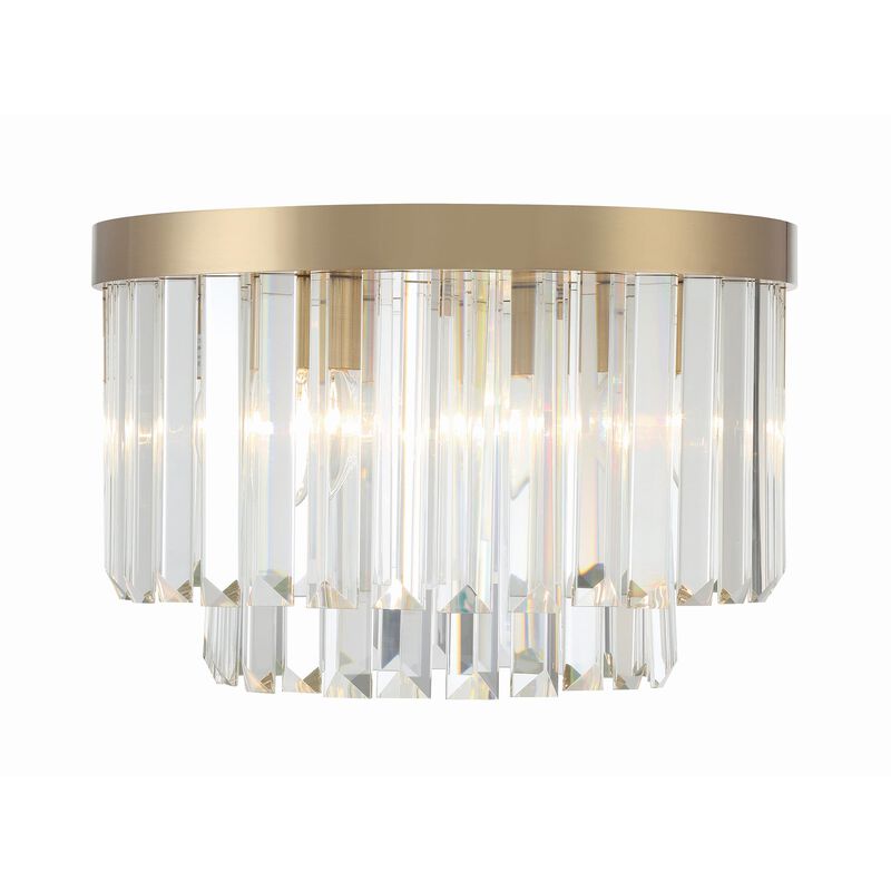 Hayes 16 Inch 4 Light Flush Mount by Crystorama