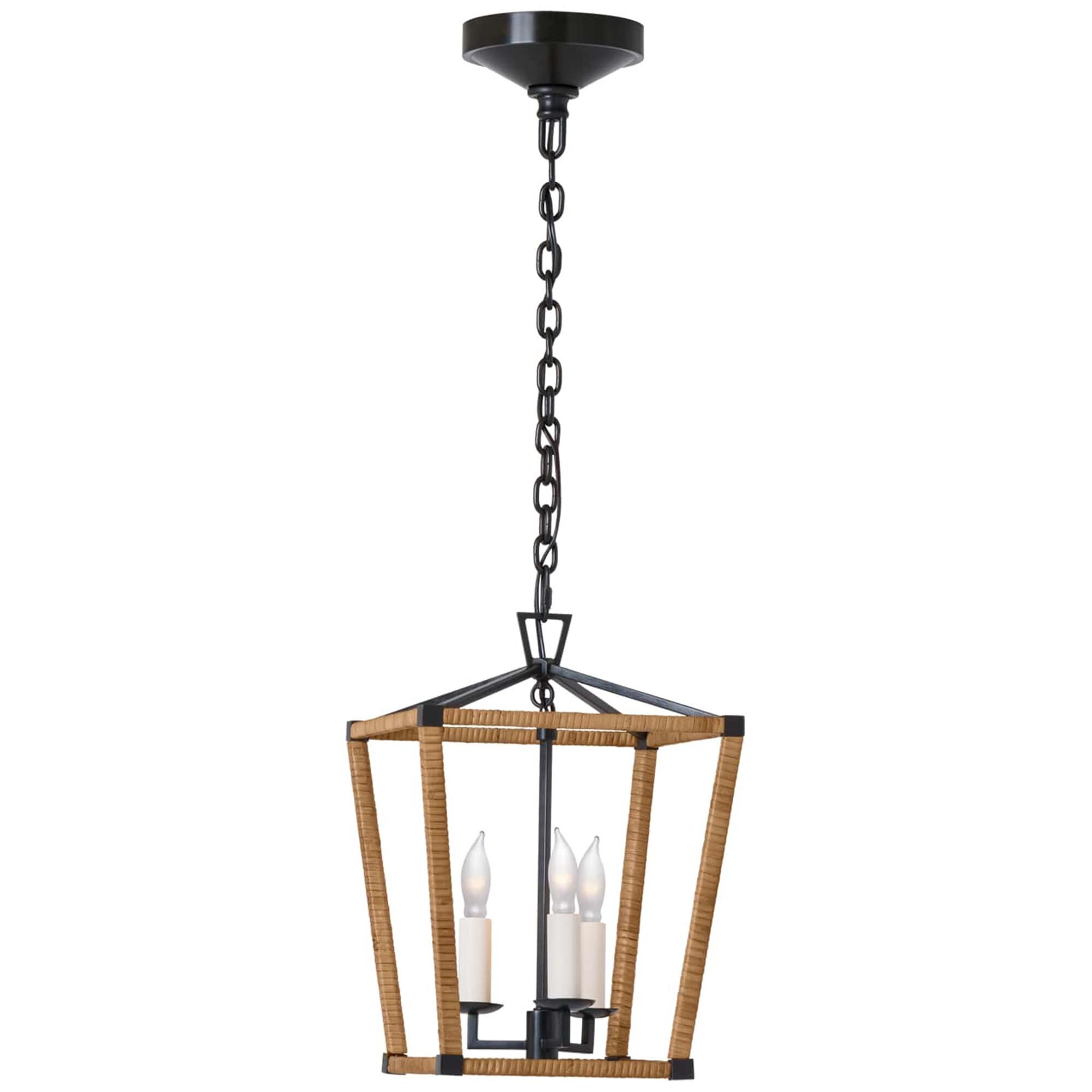 Shown in Aged Iron and Natural Rattan finish