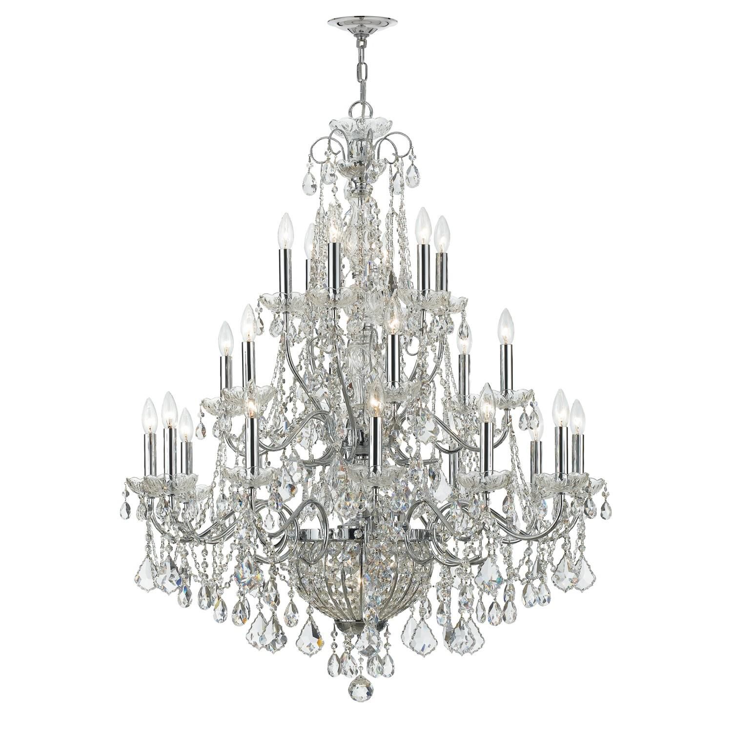 Imperial 36 Inch 26 Light Chandelier by Crystorama