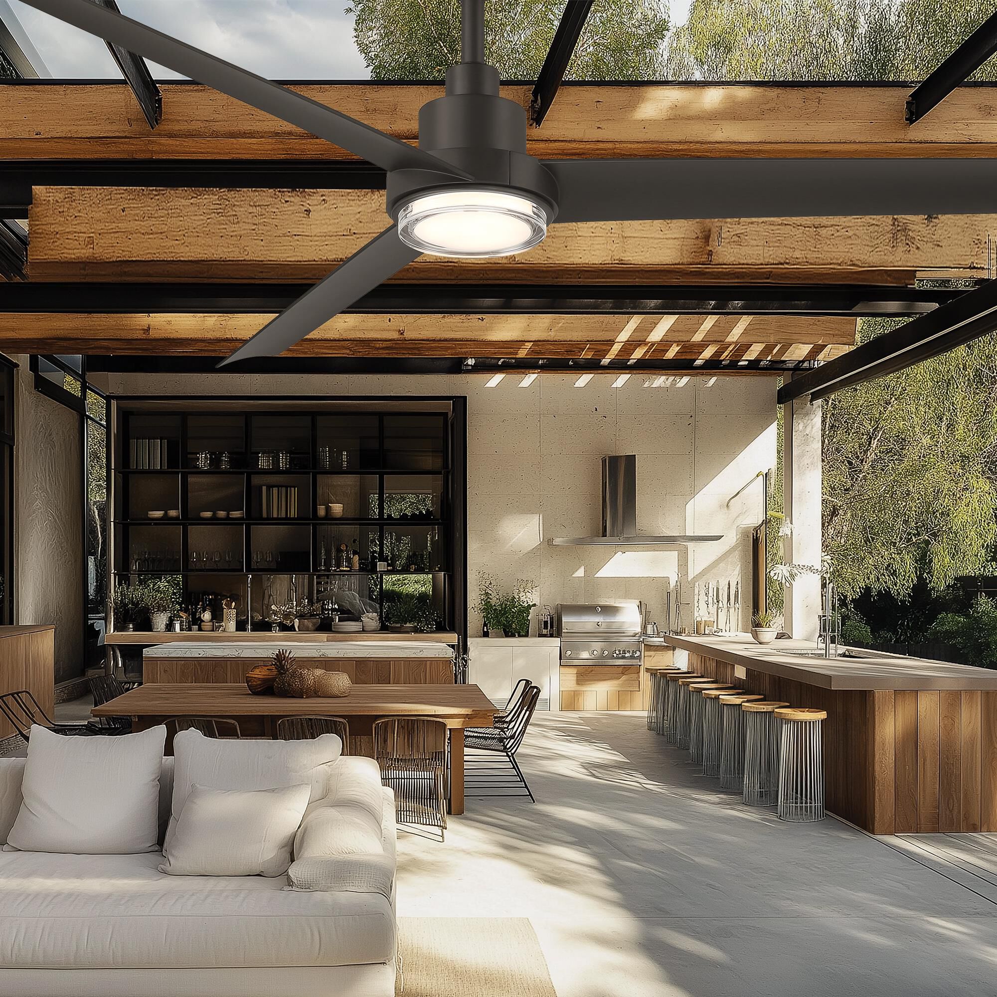 Bolo 56 Inch Ceiling Fan with Light Kit by Modern Forms