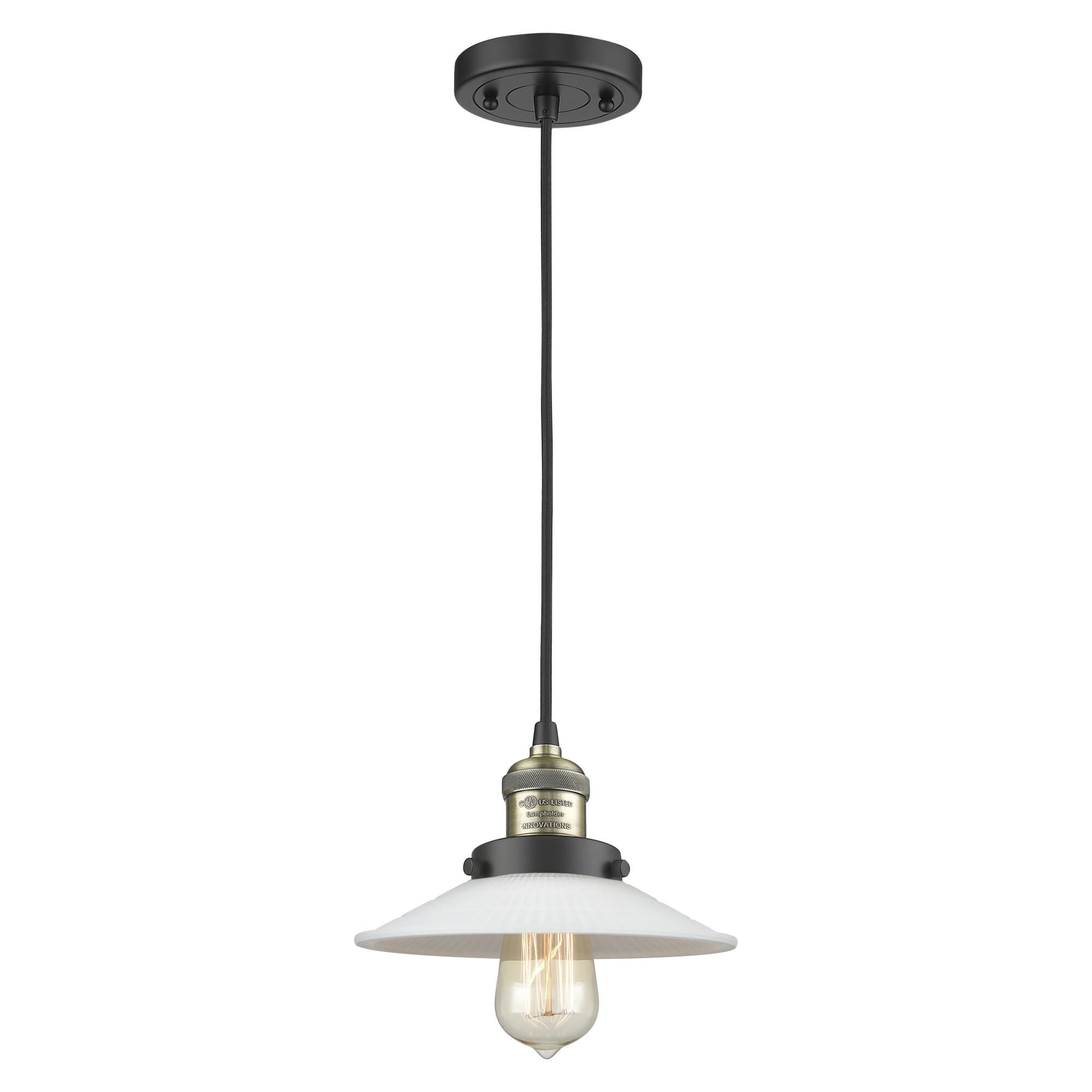 Bruno Marashlian Halophane 8 Inch Mini Pendant by Innovations Lighting