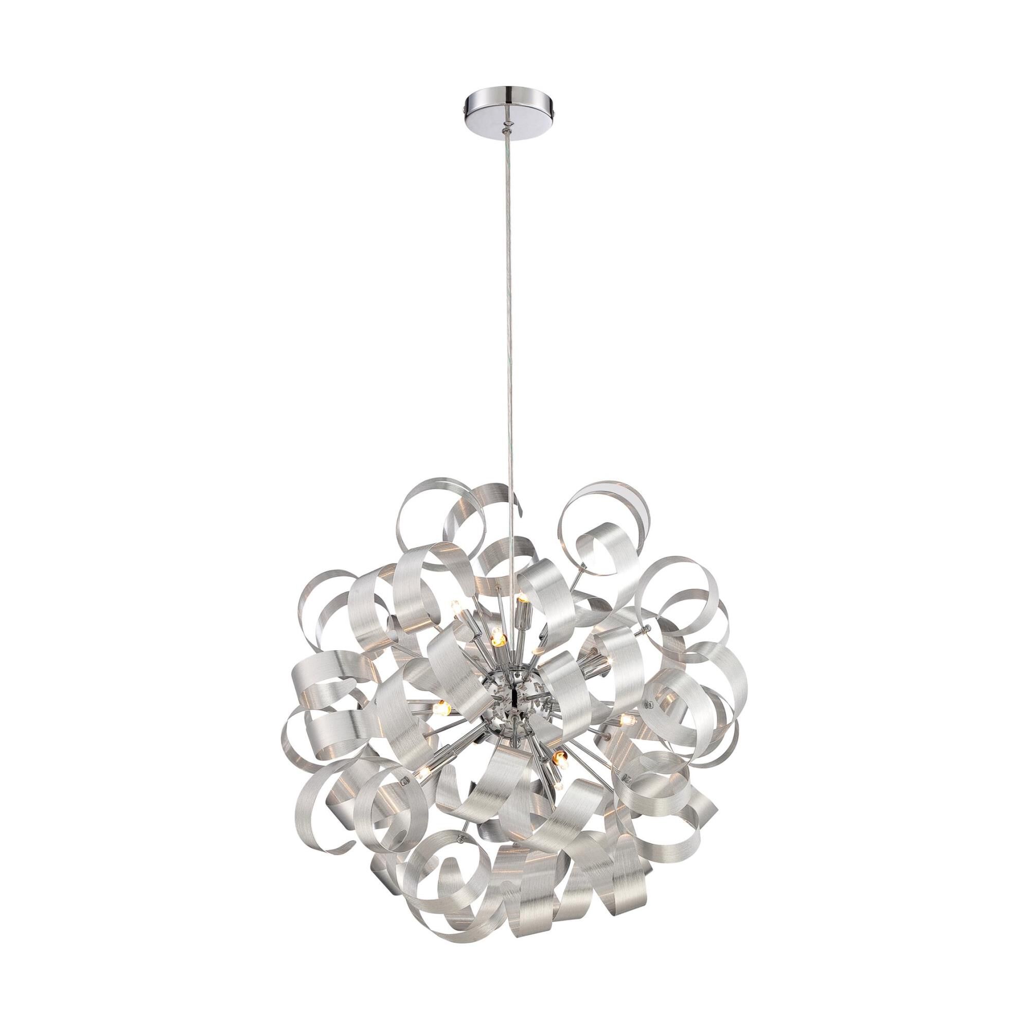 Platinum Collection Ribbons 23 Inch Large Pendant by Quoizel