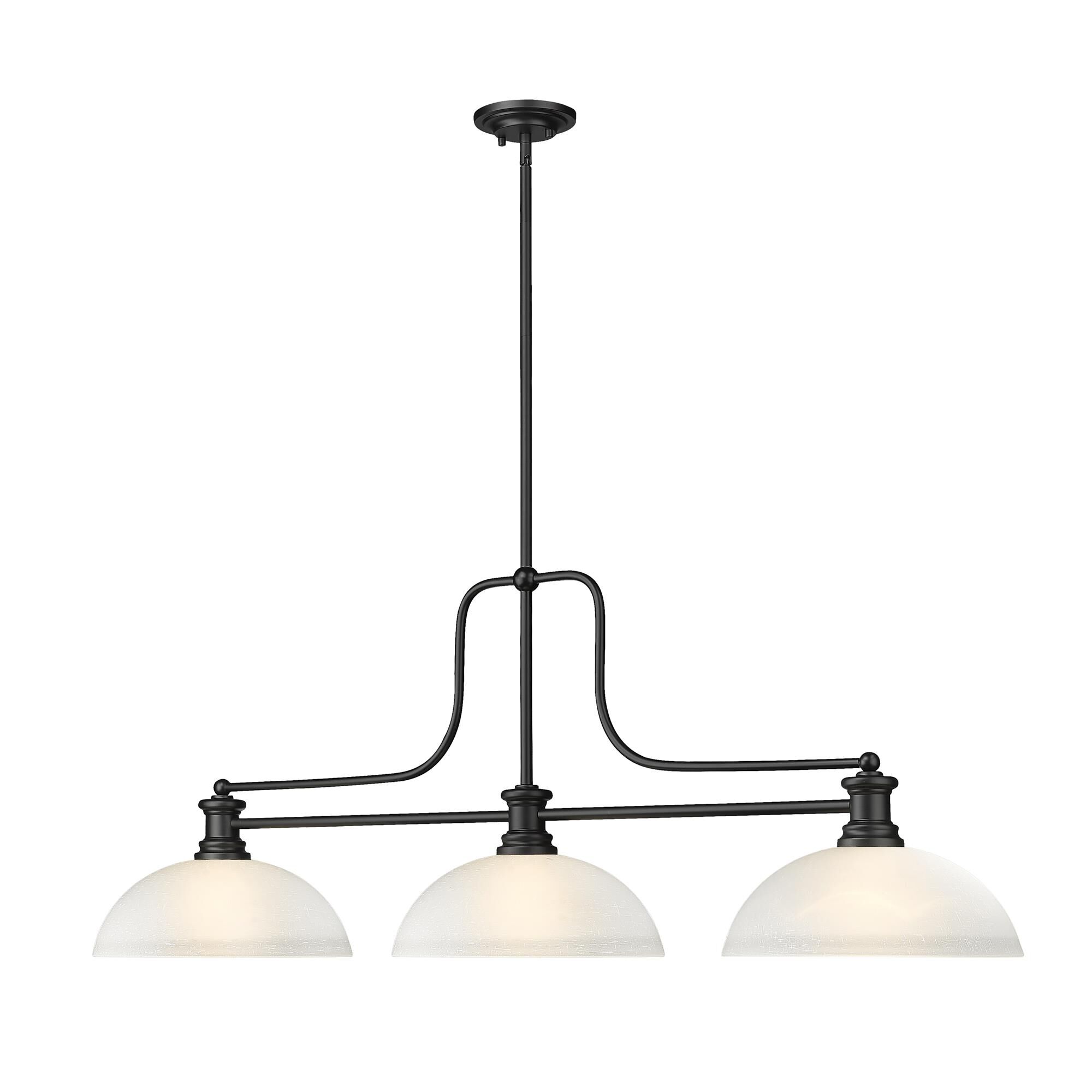 Shown in Matte Black finish and White shade