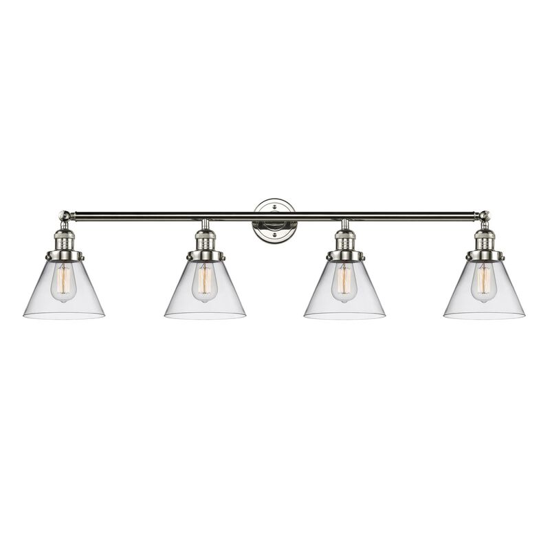 Bruno Marashlian Large Cone 43 Inch 4 Light Bath Vanity Light by Innovations Lighting