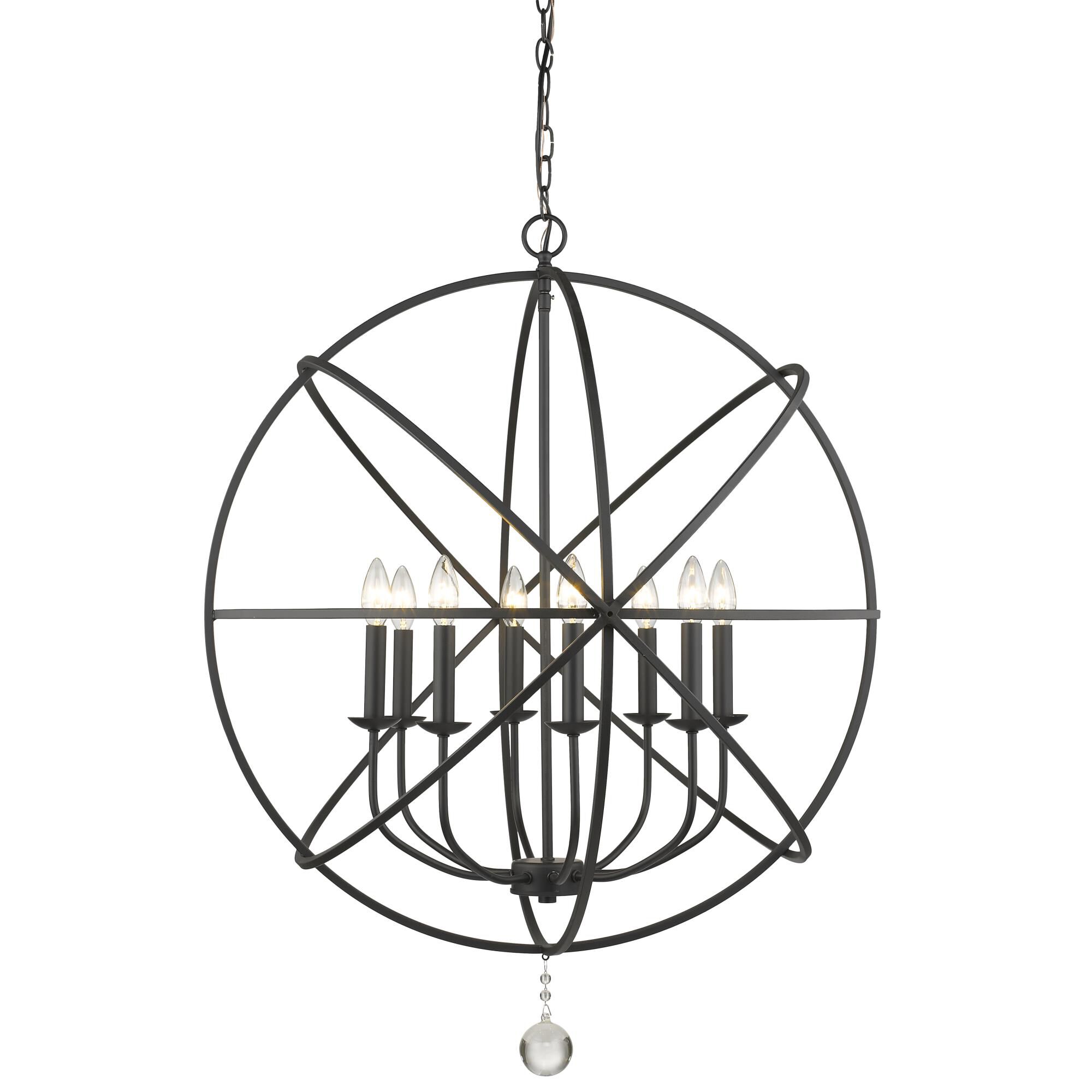 Shown in Matte Black finish and --- glass and --- shade