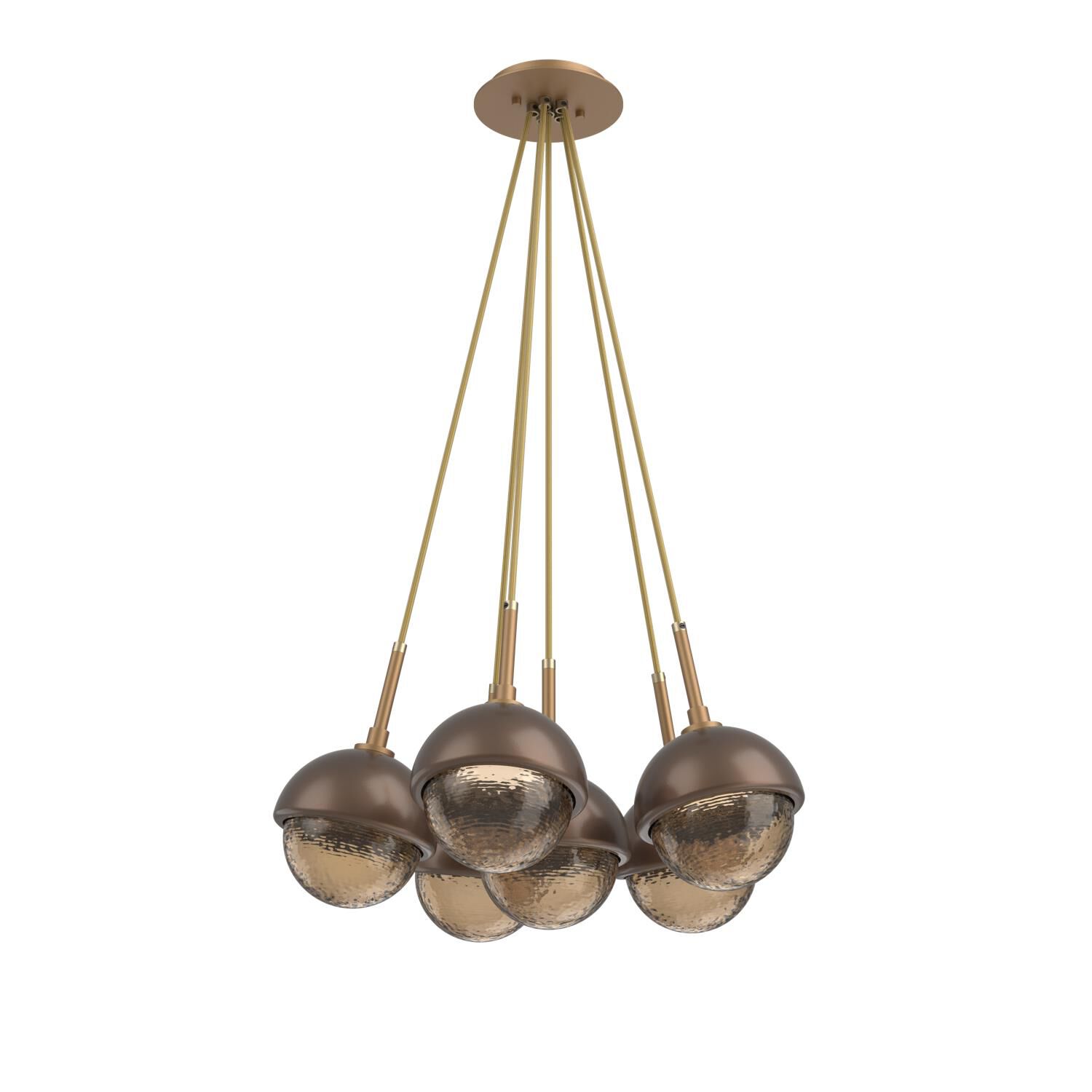 Shown in Novel Brass finish and Bronze glass and Burnished Bronze accent
