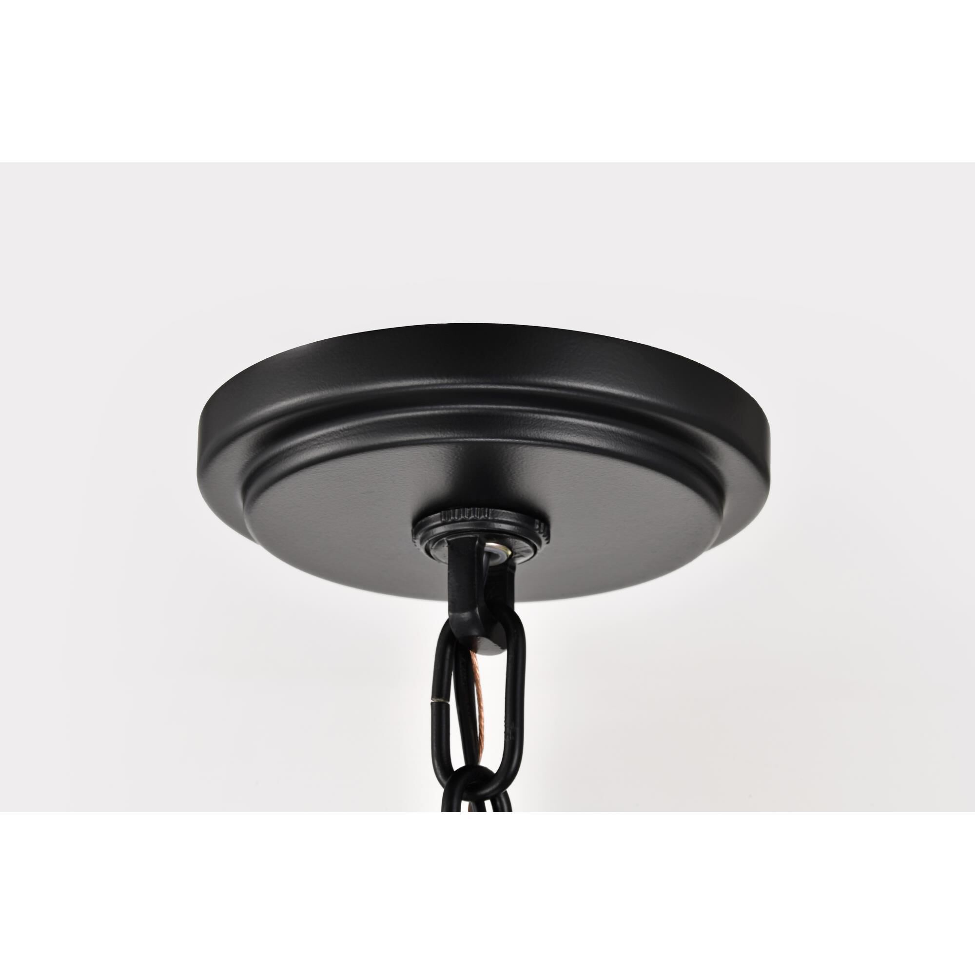 Shown in Matte Black finish and White Opal glass