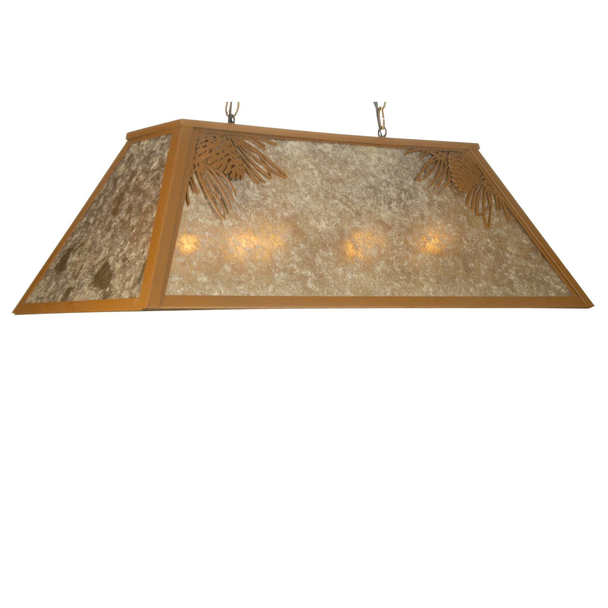 Mountain Pine 33 Inch 6 Light Linear Suspension Light by Meyda Lighting