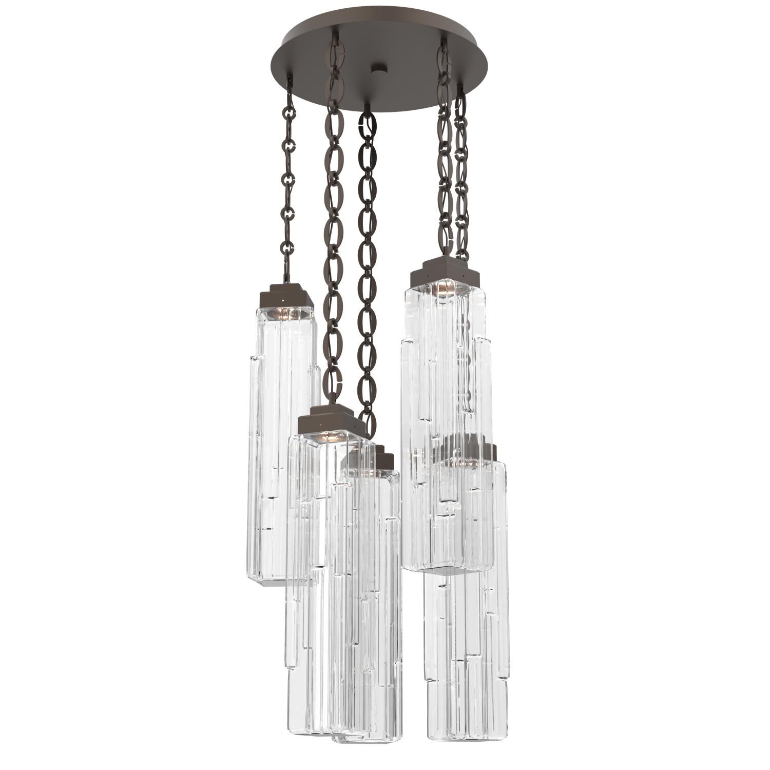 Levi Wilson Ledgestone 20 Inch Multi Light Pendant by Hammerton Studio