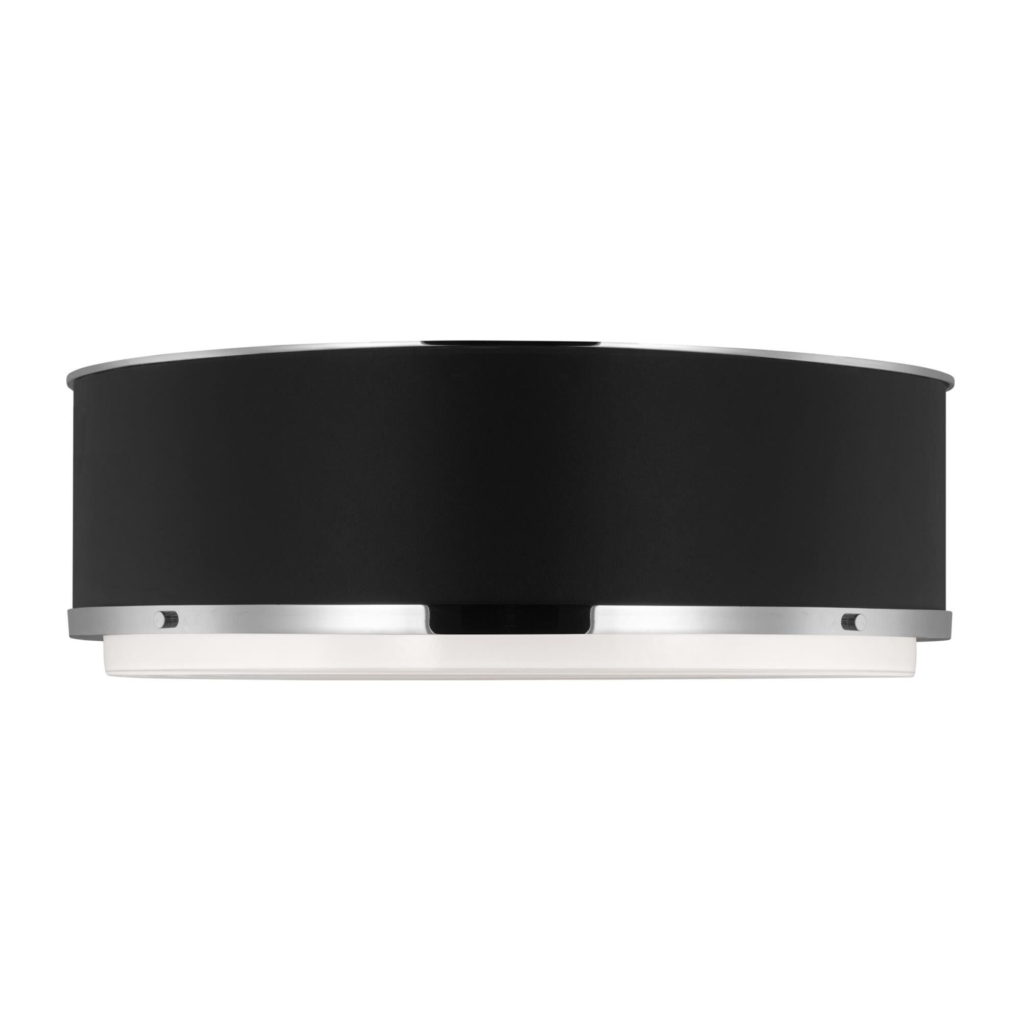 Shown in Polished Nickel finish and Silk Screen White Inside Clear Outside glass