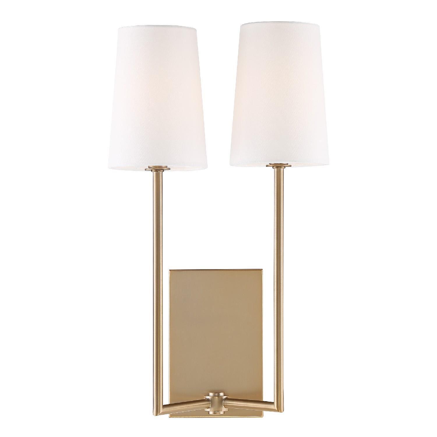 Shown in Vibrant Gold finish and Silk glass and Silk shade