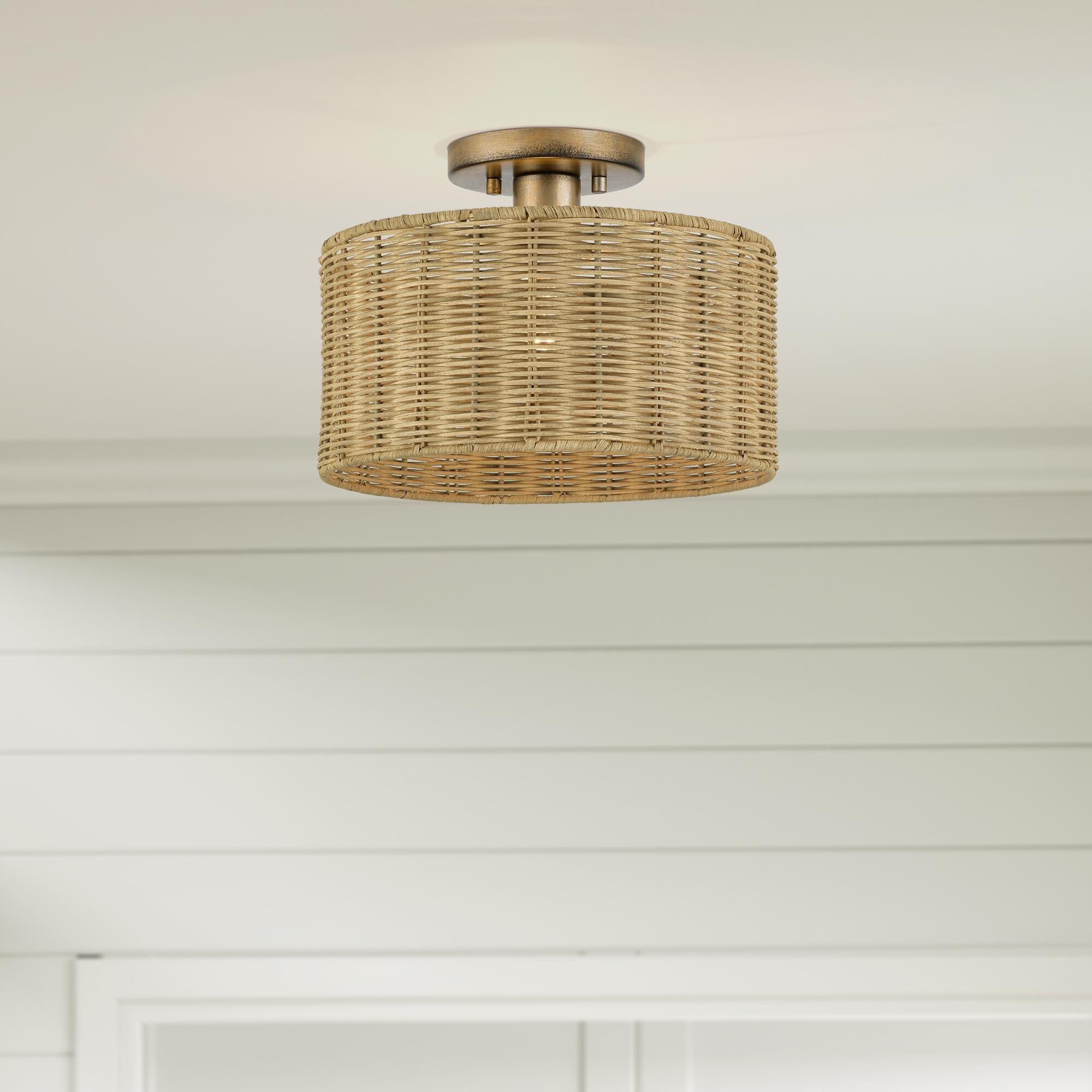 Weavington 12 Inch Semi Flush Mount by Livex Lighting