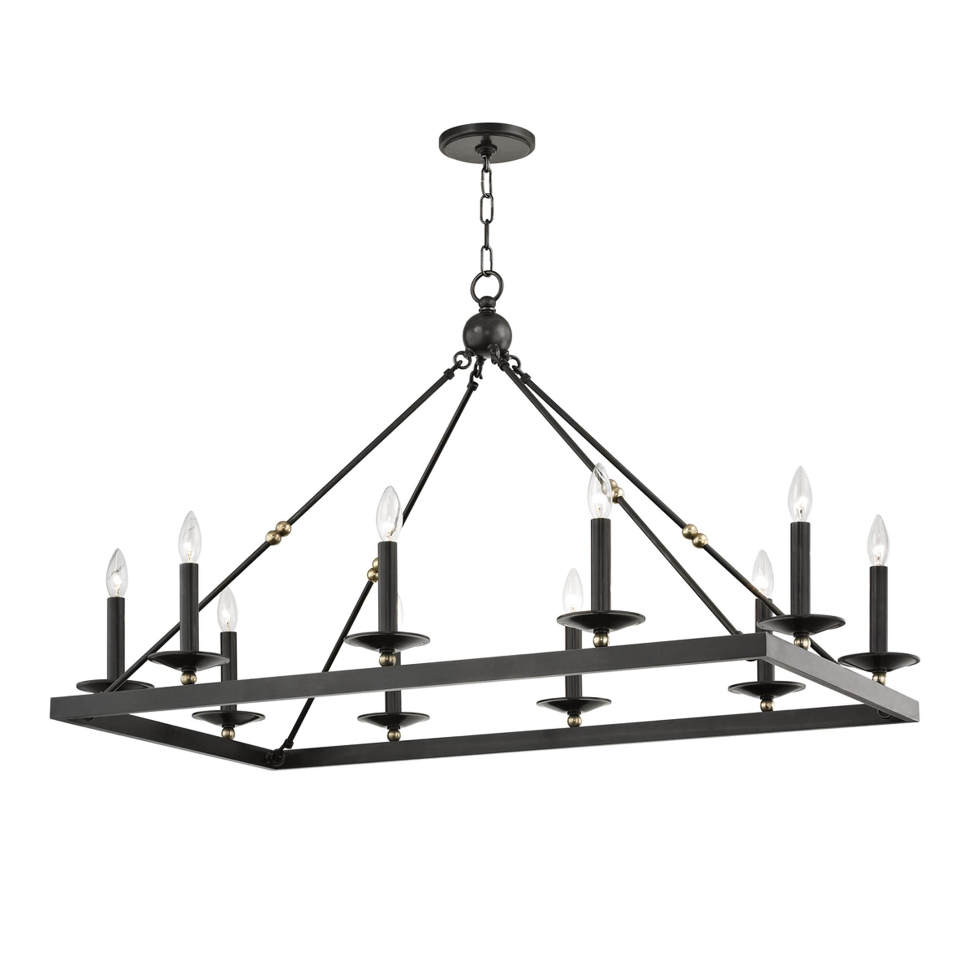 Allendale 27 Inch 10 Light Chandelier,