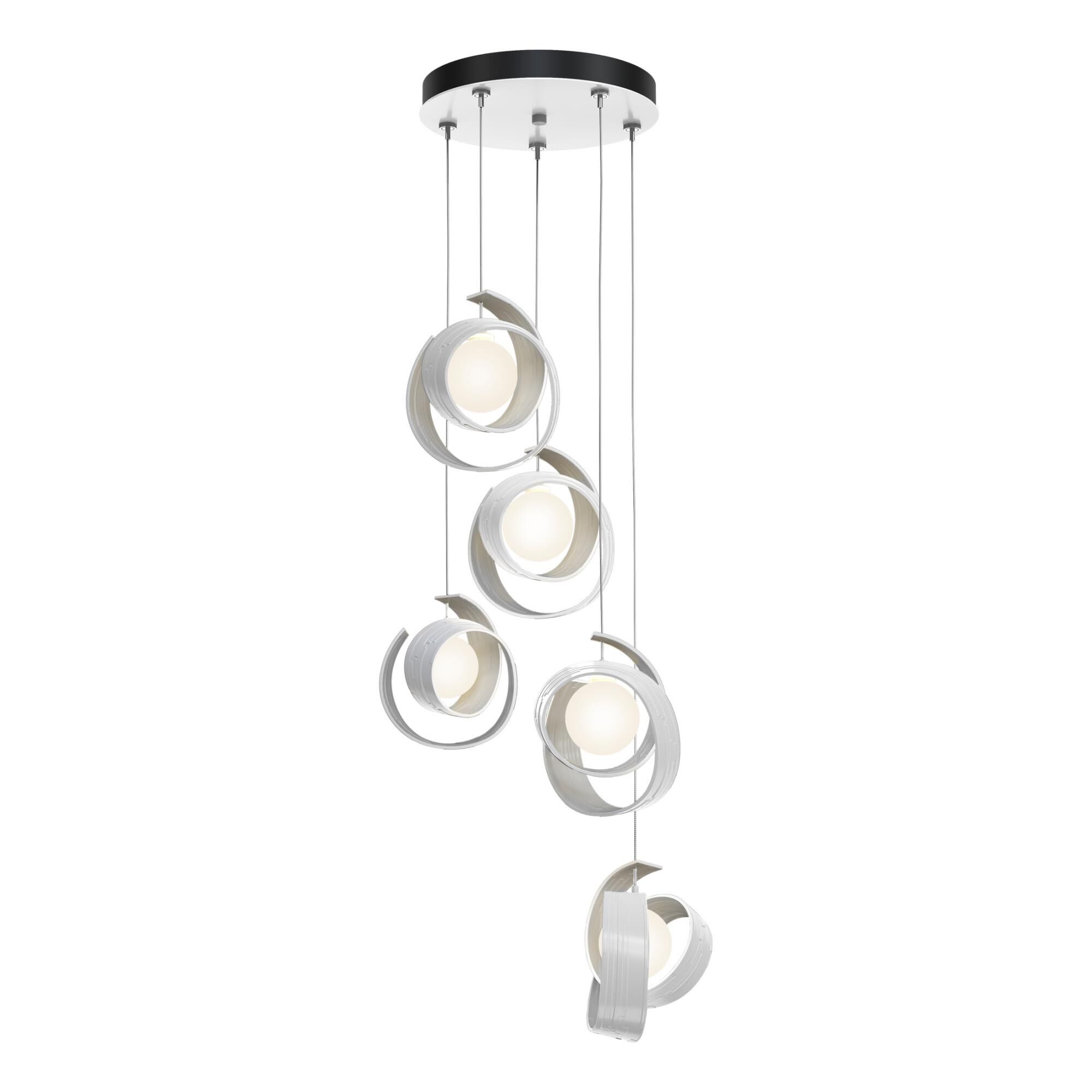 Riza 19 Inch 5 Light Multi Light Pendant,