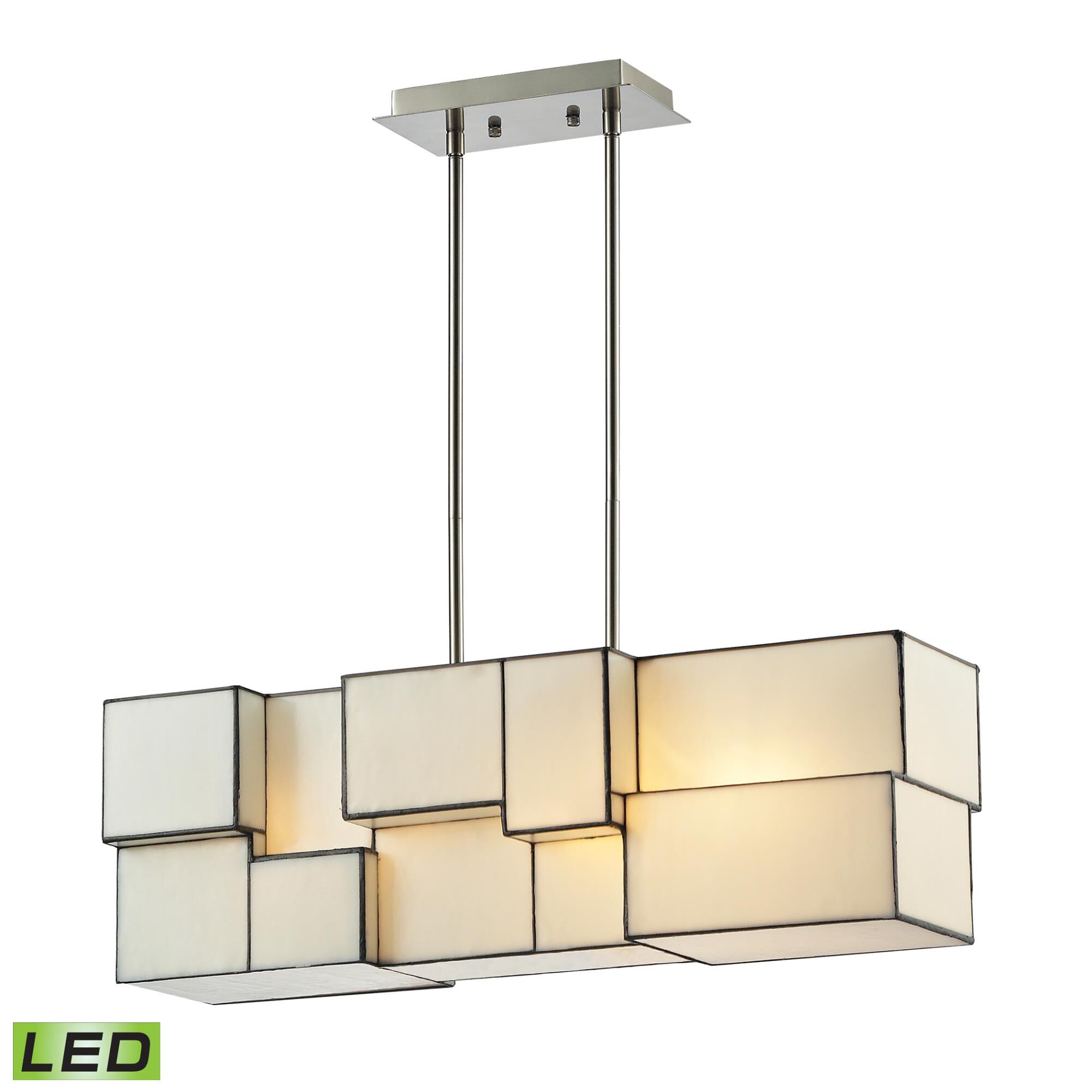Cubist 13 Inch 4 Light Linear Suspension Light by ELK Lighting - Clearance
