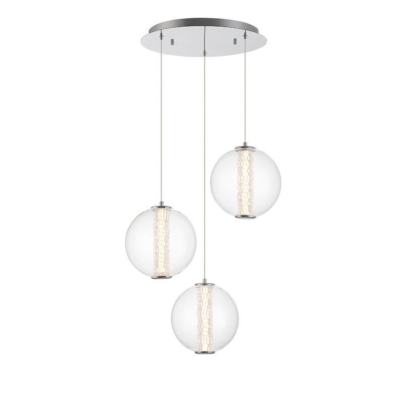 Atomo 20 Inch 3 Light Multi Light Pendant by Eurofase Lighting