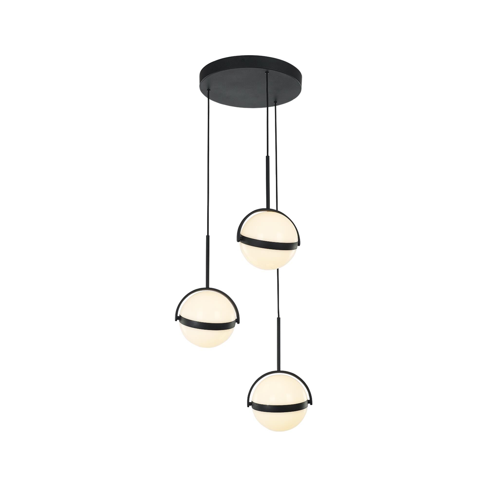 Shown in Black finish and 0.0 crystal and 0.0 glass and Acrylic shade