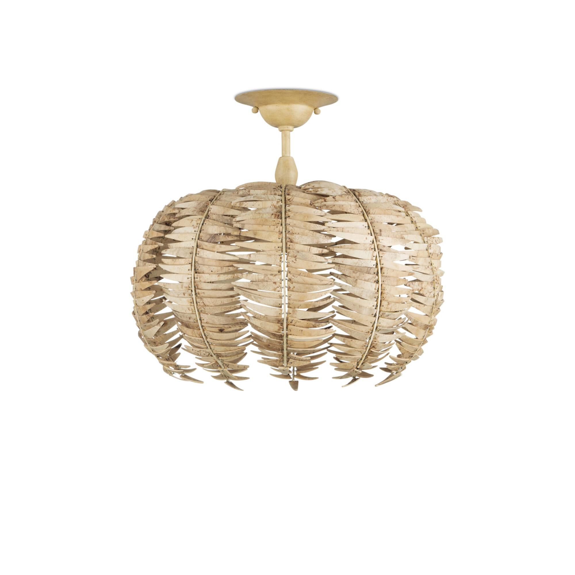 Tiptur 16 Inch Semi Flush Mount,