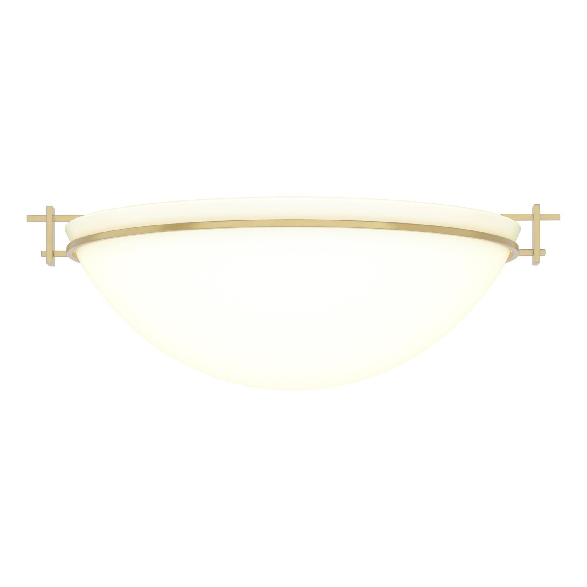 Shown in Modern Brass finish and Opal (Gg) glass
