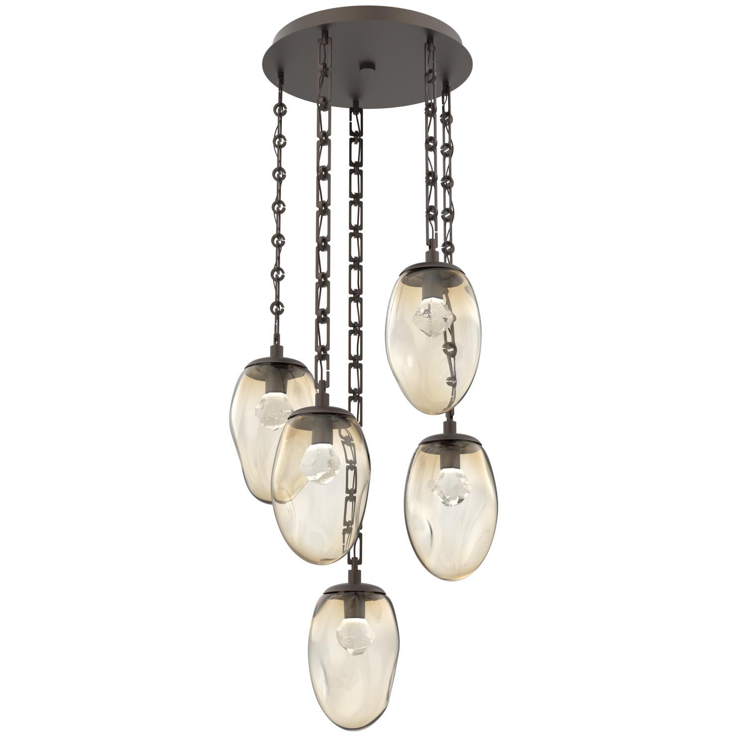 Levi Wilson Meteo Led 22 Inch Multi Light Pendant by Hammerton Studio