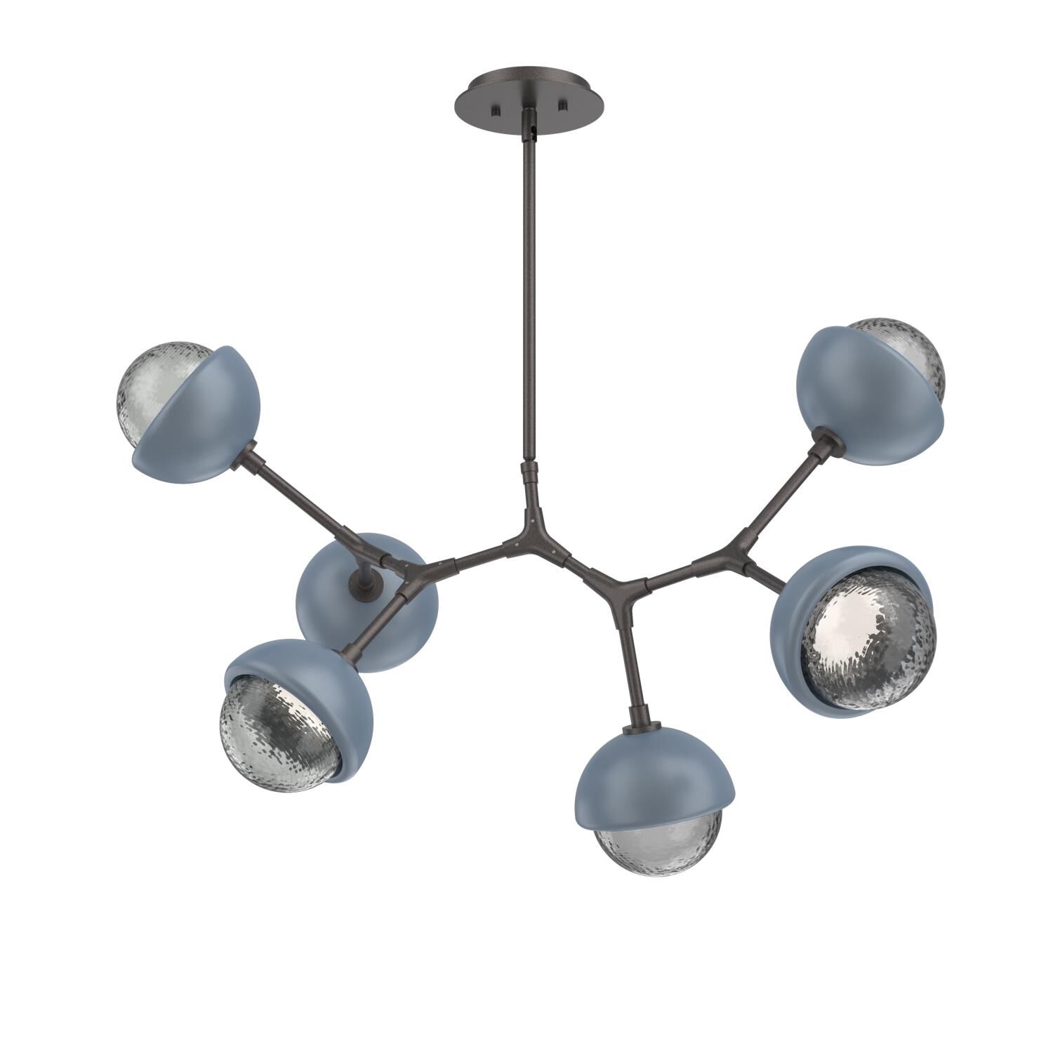 Shown in Graphite finish and Smoke glass and Poppy Blue accent