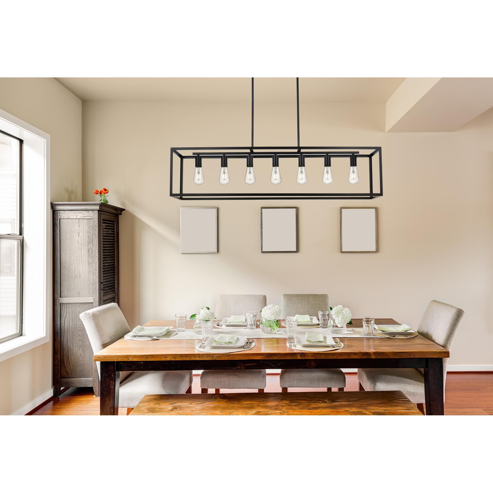 Judah 47 Inch Linear Suspension Light by Elegant Lighting