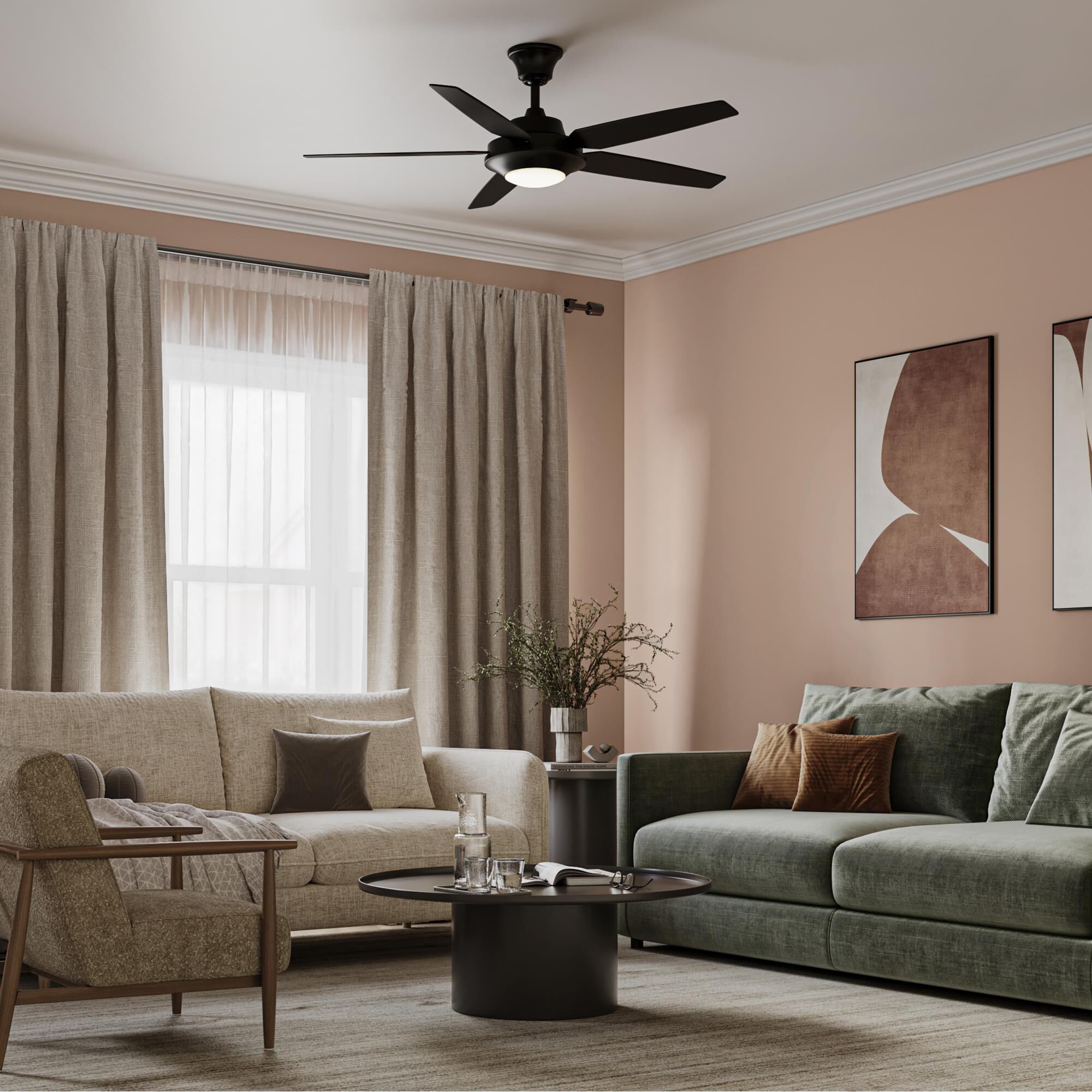 Airpro Signature Plus 54 Inch Ceiling Fan with Light Kit by Progress Lighting