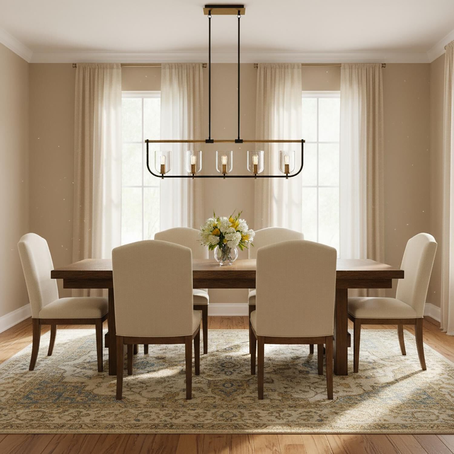 Kevin Kraemer Cheshire 40 Inch 5 Light Linear Suspension Light by Artcraft