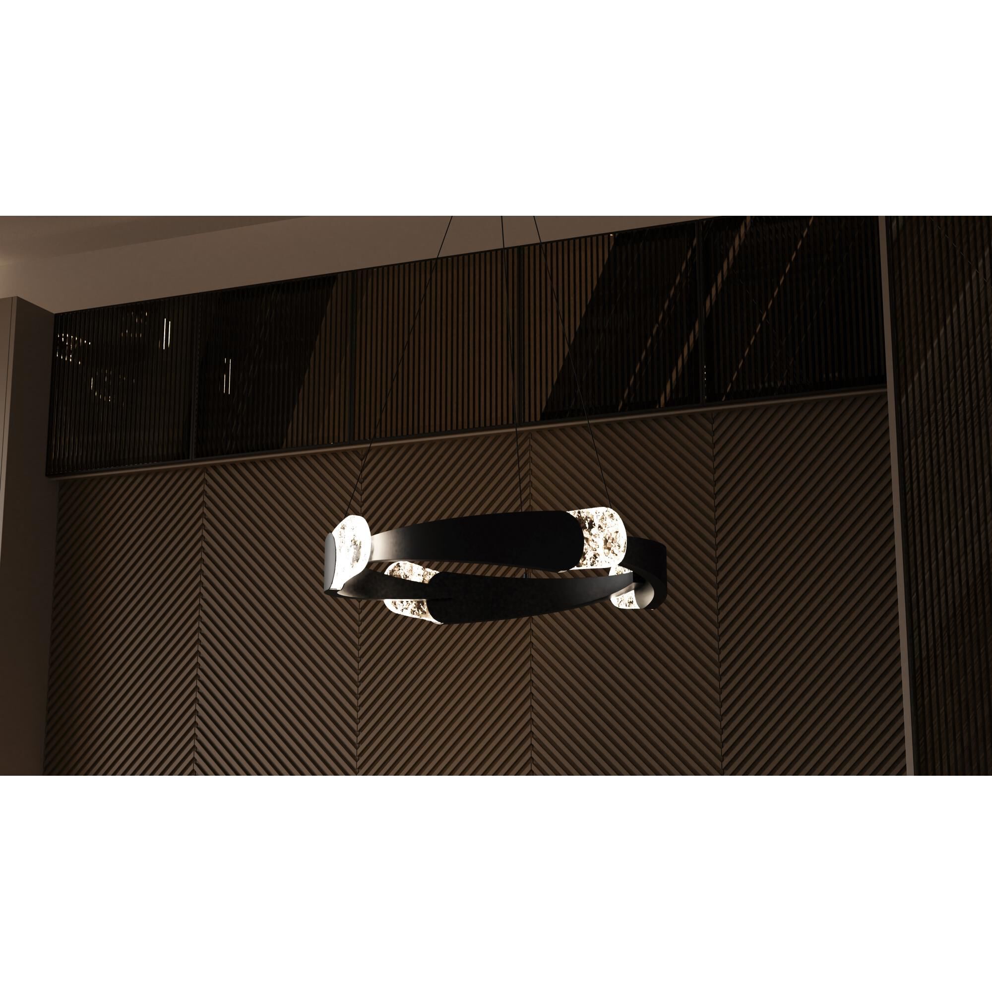 Saffron 24 Inch Large Pendant by Quoizel