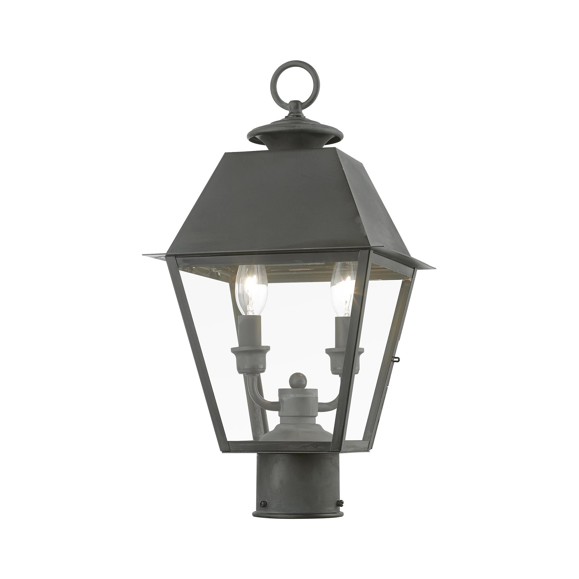 Wentworth 17 Inch Tall 2 Light Outdoor Post Lamp by Livex Lighting