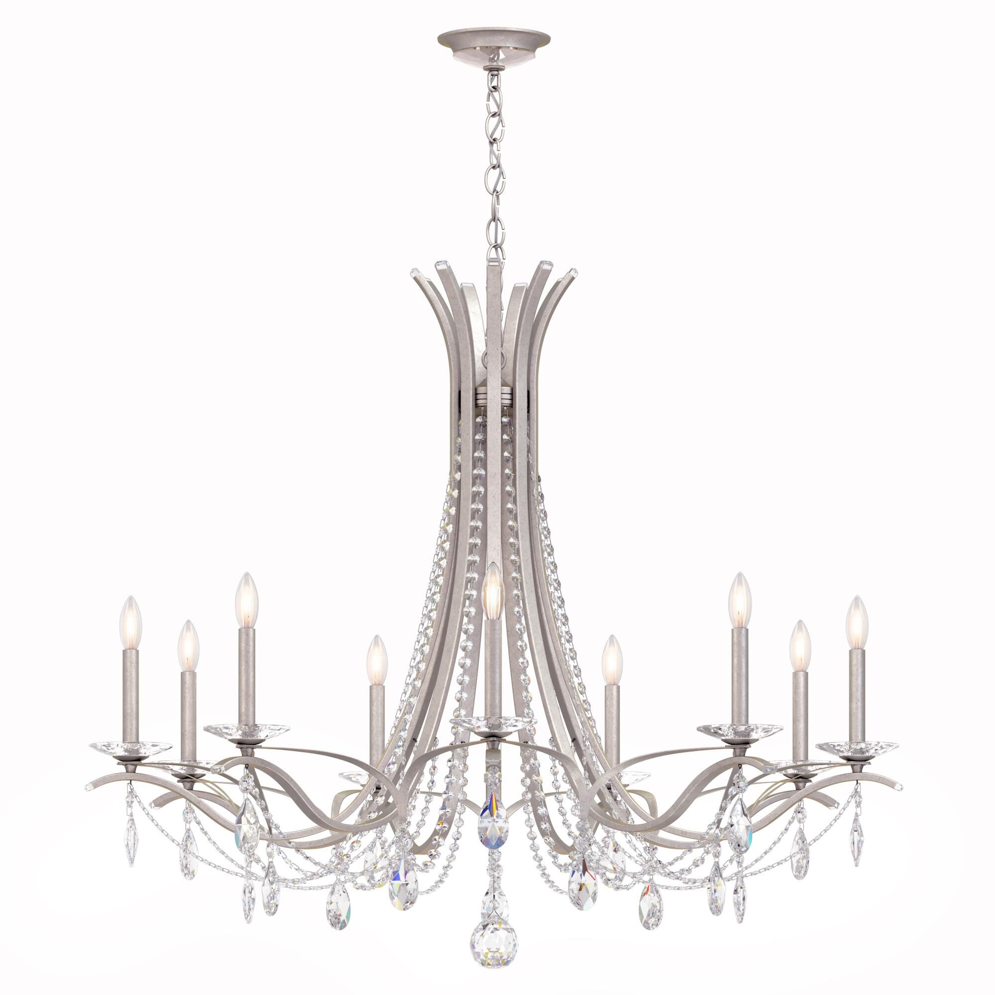 Shown in Antique Silver finish and Clear Heritage crystal