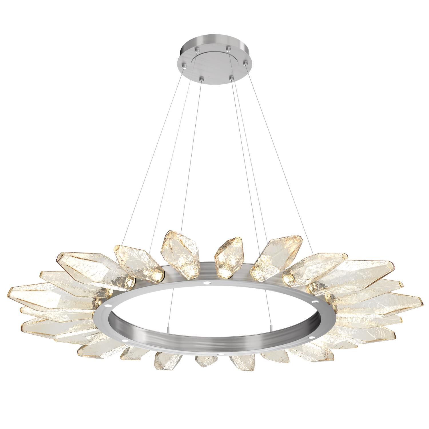 Rock Crystal 56 Inch 30 Light LED Chandelier by Hammerton Studio