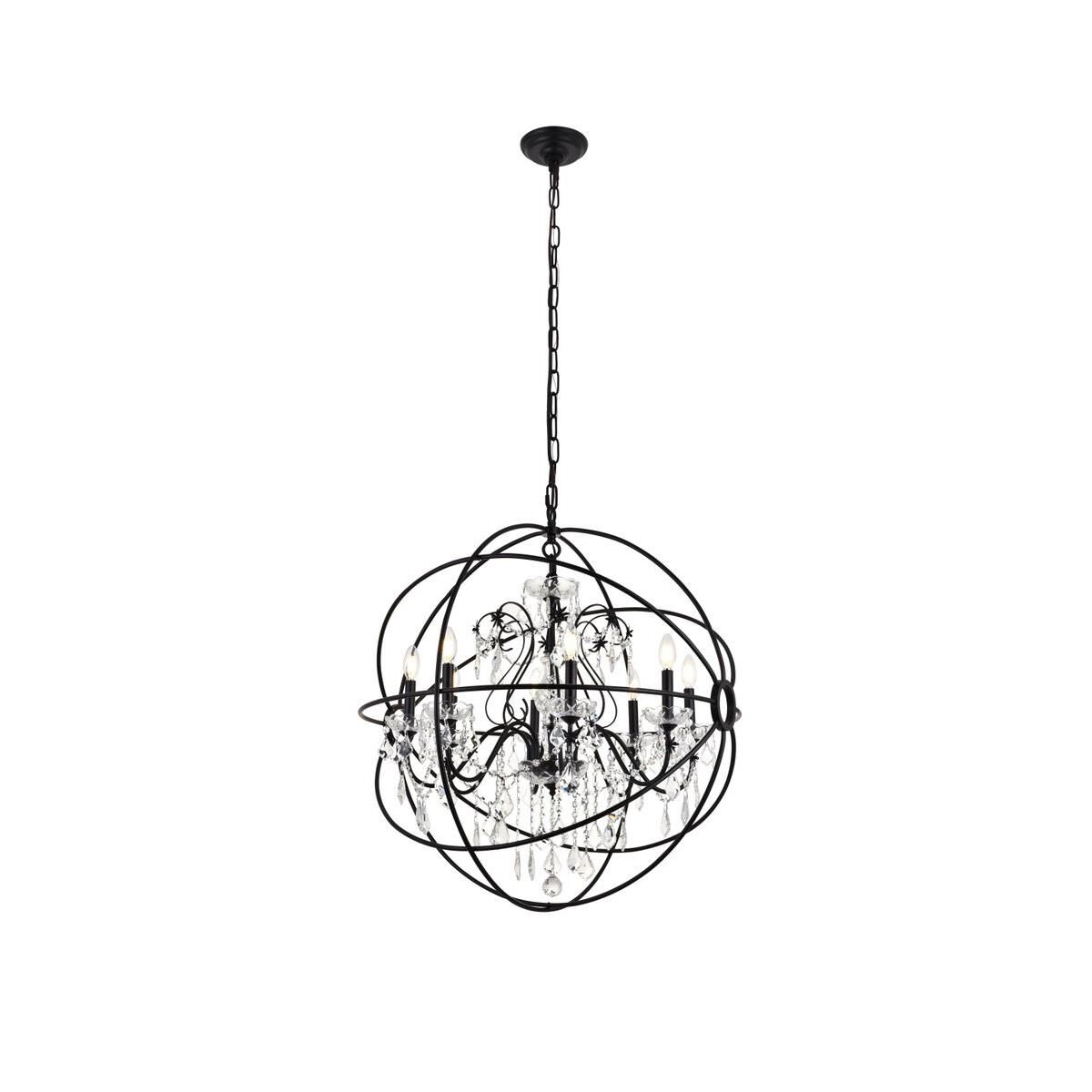 Cordelia 32 Inch 8 Light Chandelier by Elegant Lighting