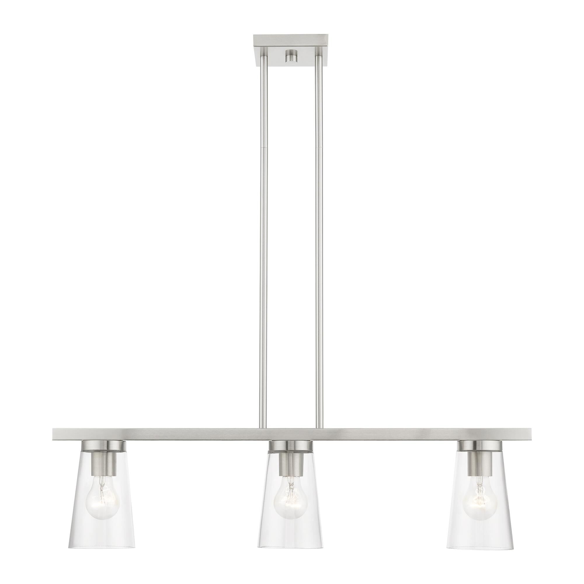 Cityview 30 Inch 3 Light Linear Suspension Light by Livex Lighting