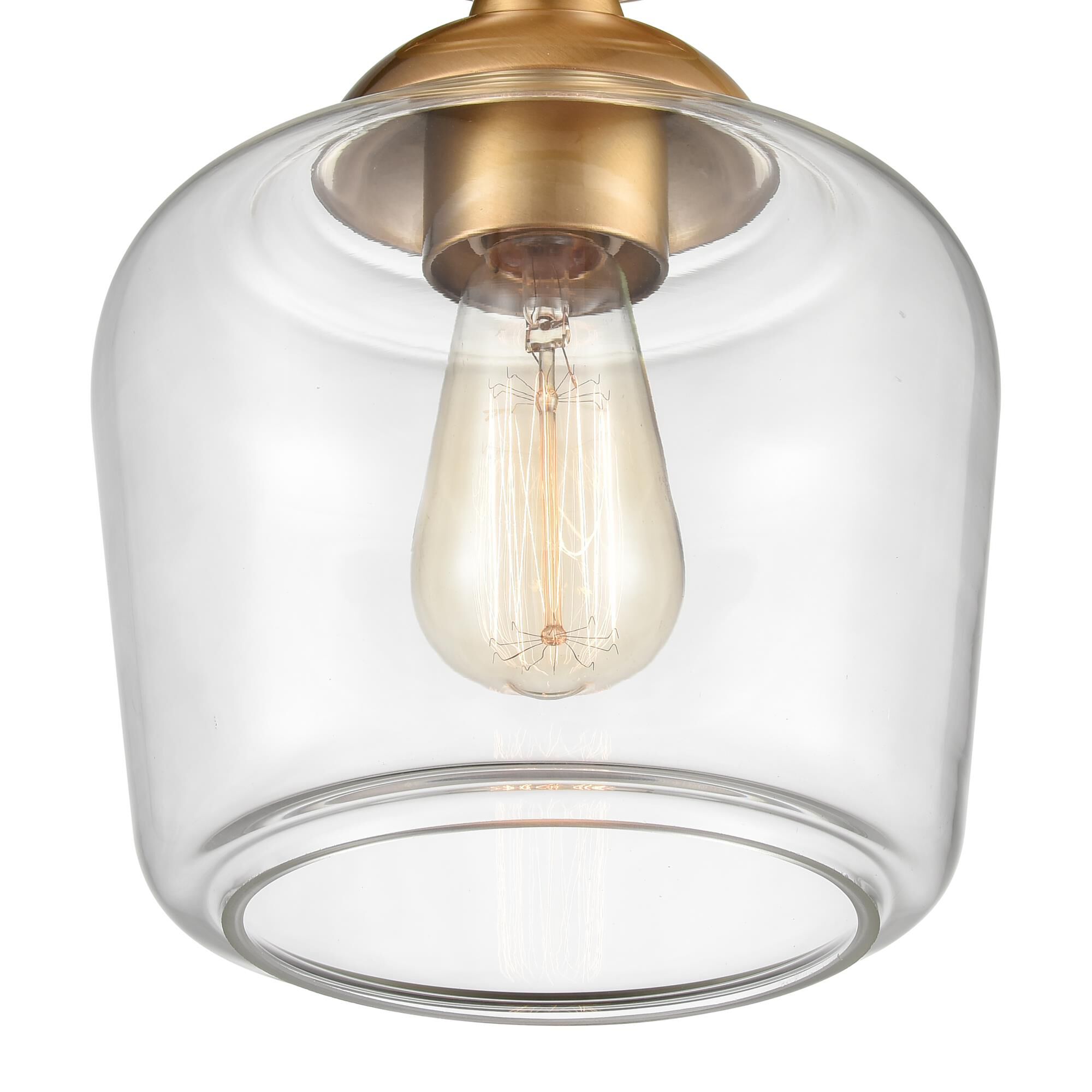 Agnes 8 Inch 1 Light Semi Flush Mount by ELK Home