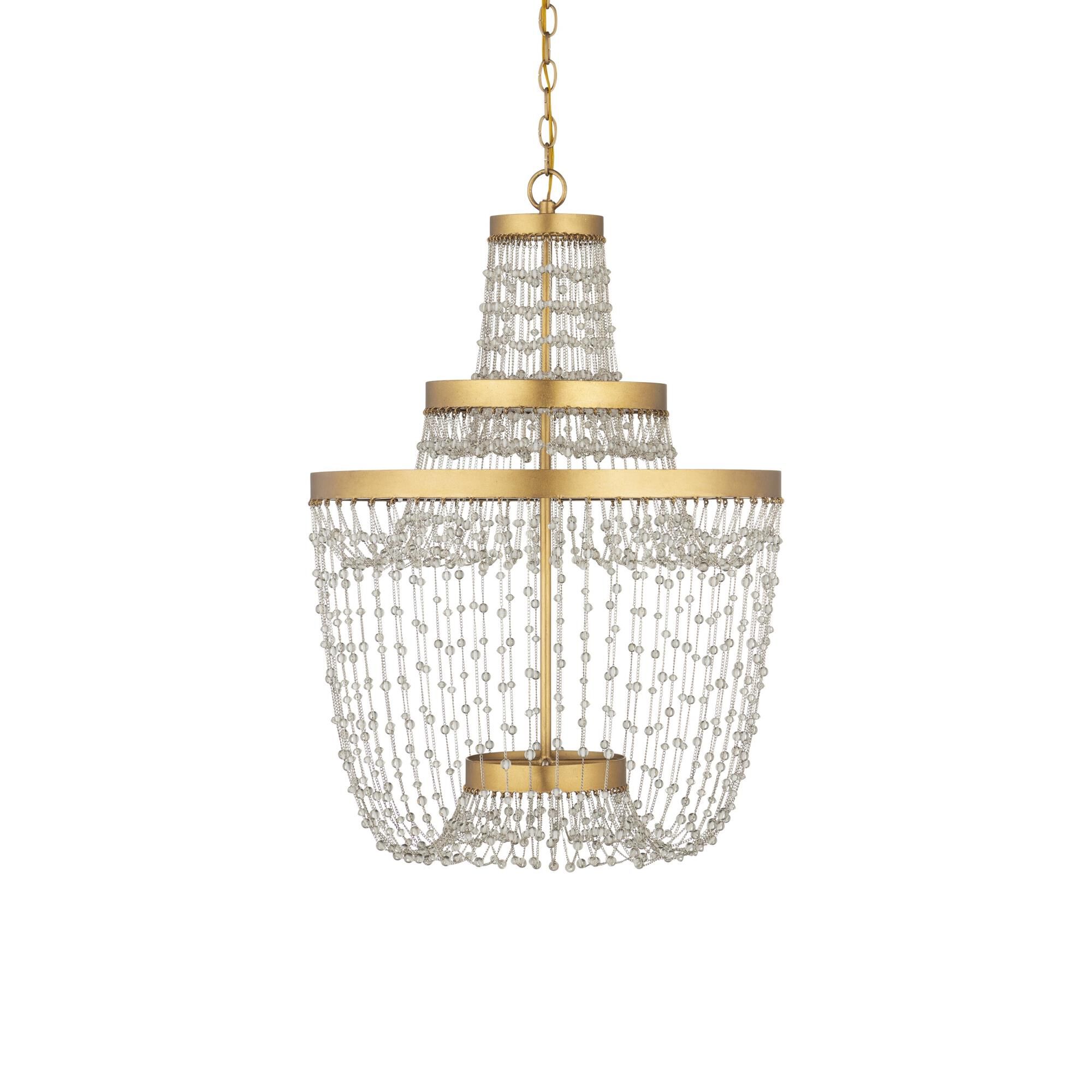Mademoiselle 22 Inch Mini Chandelier by Currey and Company