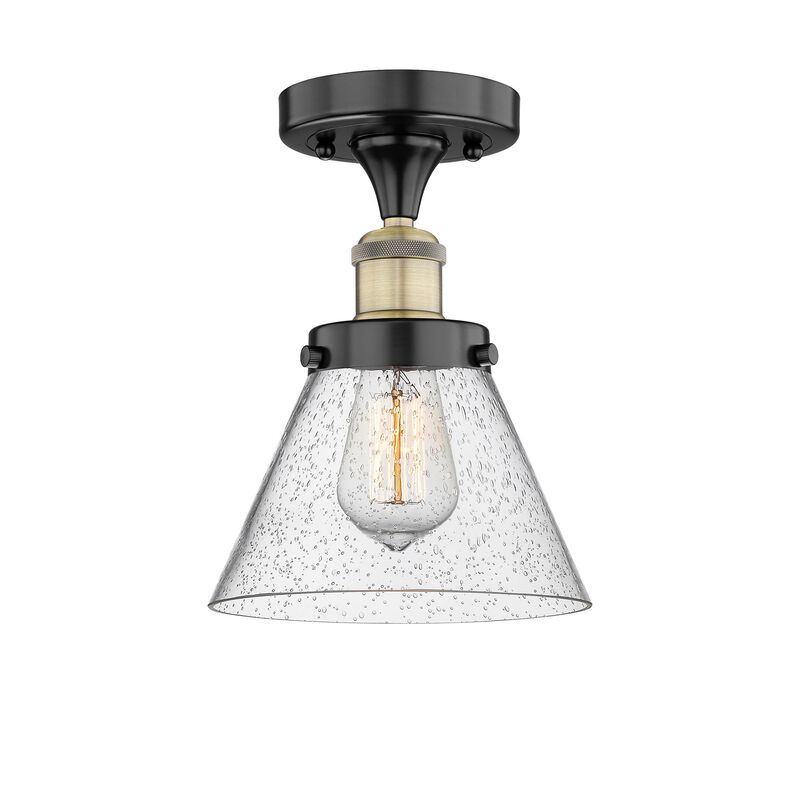 Bruno Marashlian Cone 7 Inch 1 Light Semi Flush Mount by Innovations Lighting