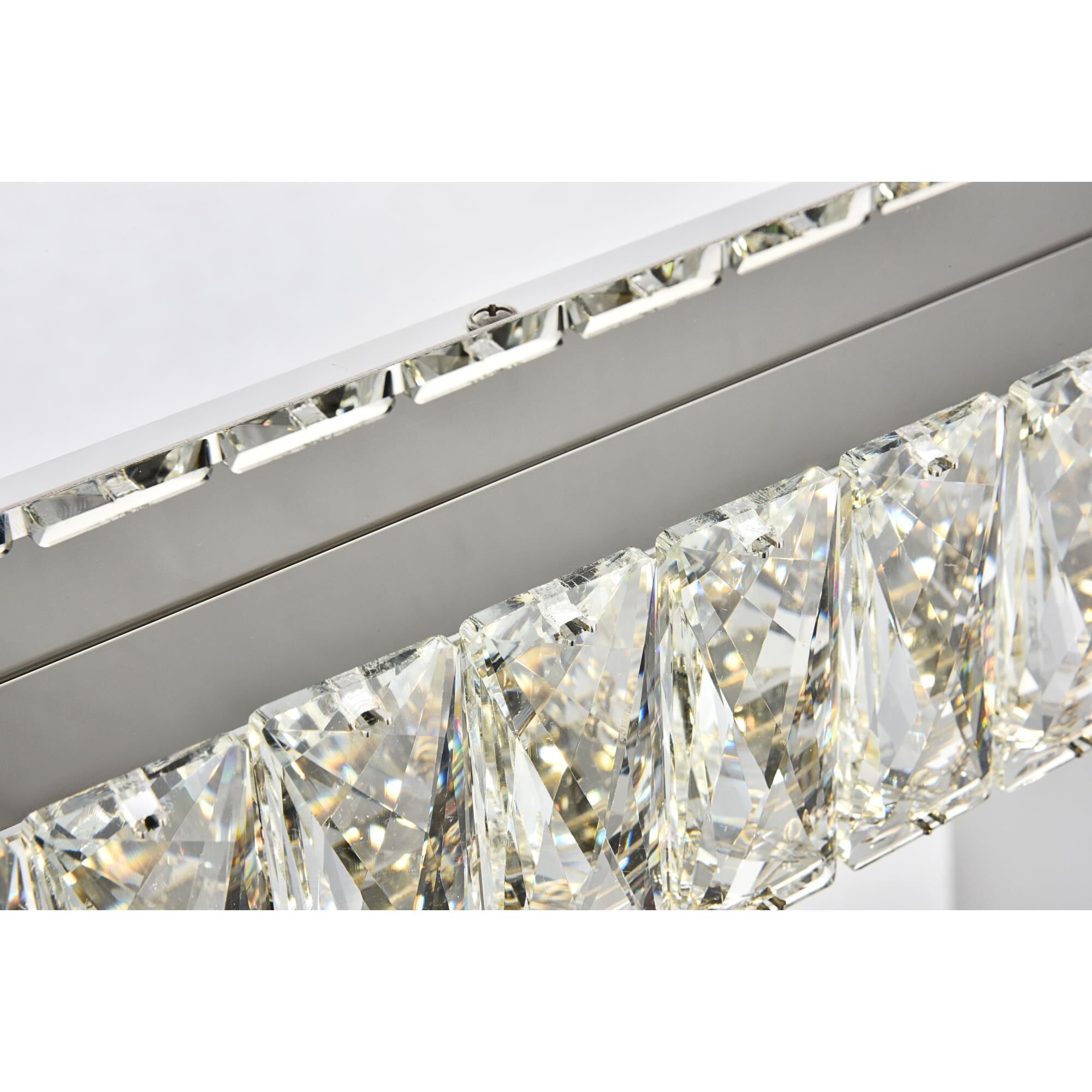 Shown in Chrome finish and Clear Royal Cut crystal