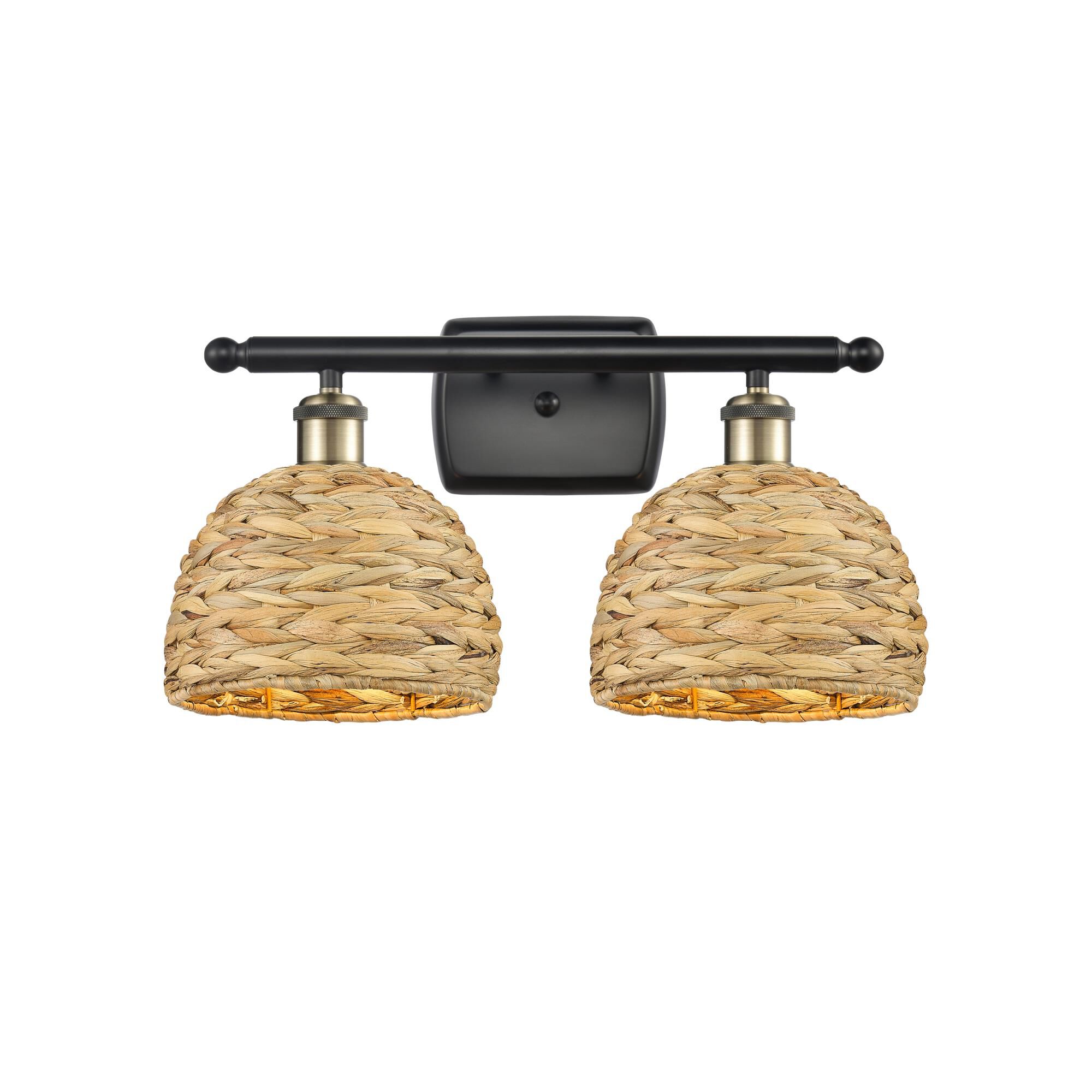 Bruno Marshlain Woven Rattan 18 Inch Bath Vanity Light by Innovations Lighting