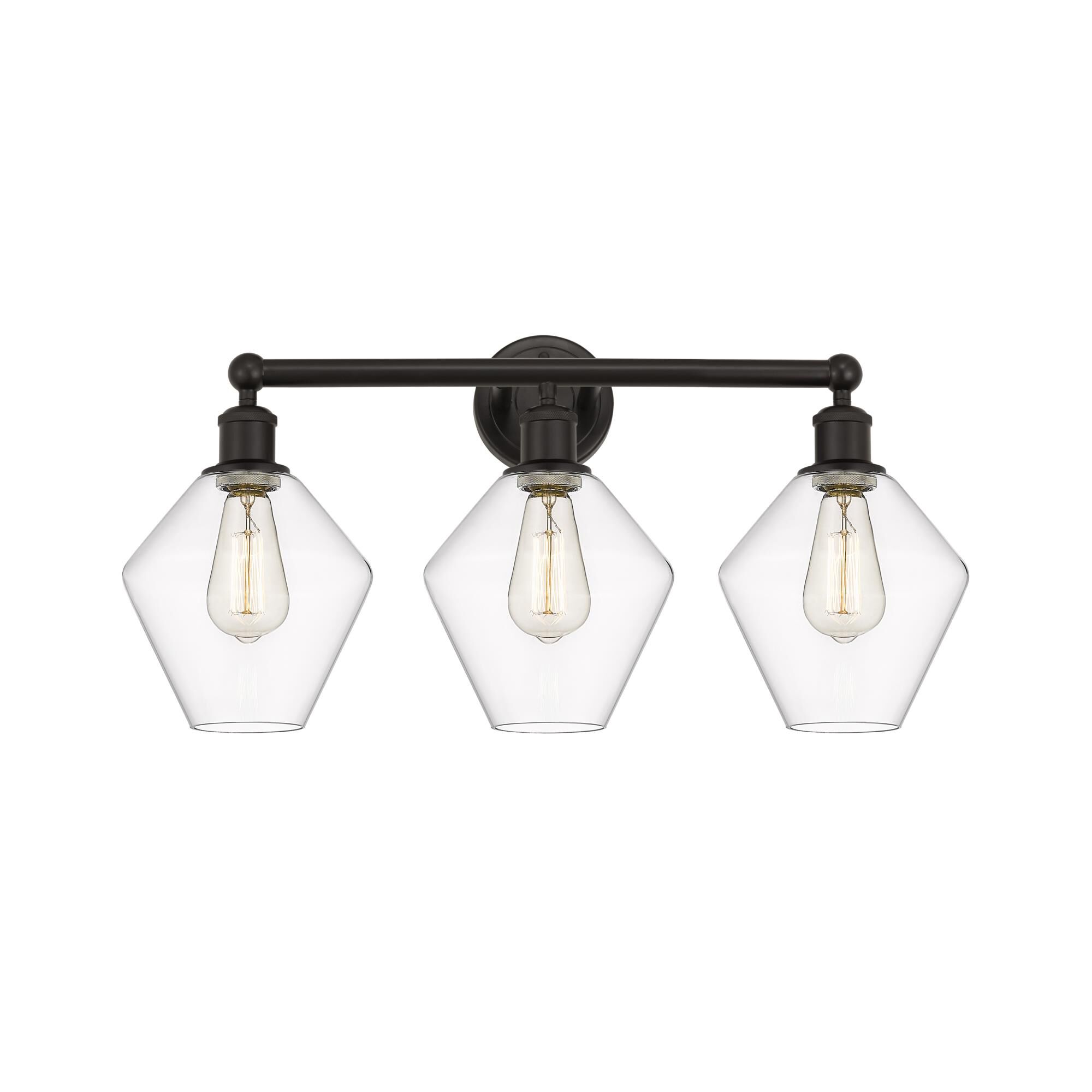 Shown in Oil Rubbed Bronze finish and Clear glass