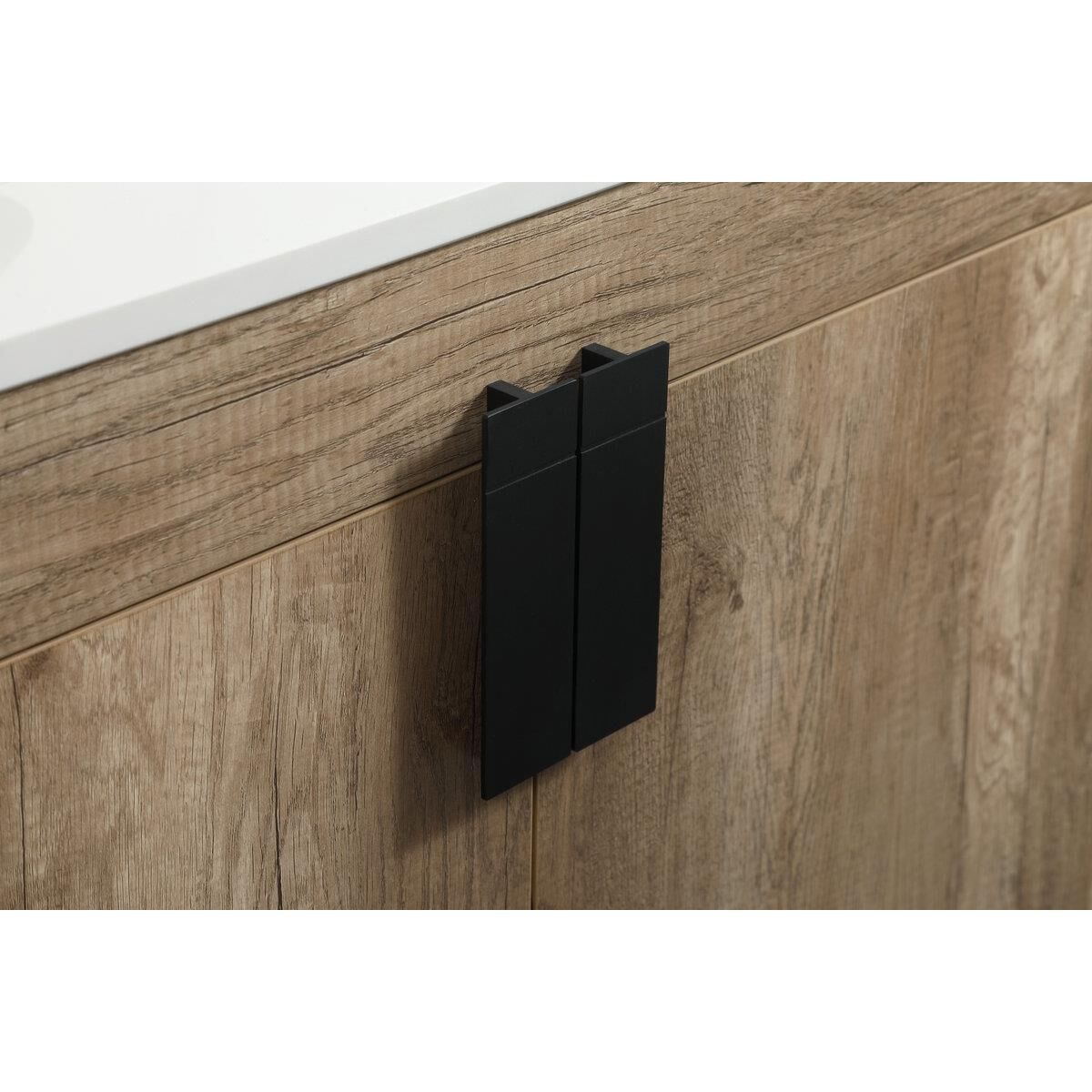 Shown in Natural Oak finish and Without Backsplash accent