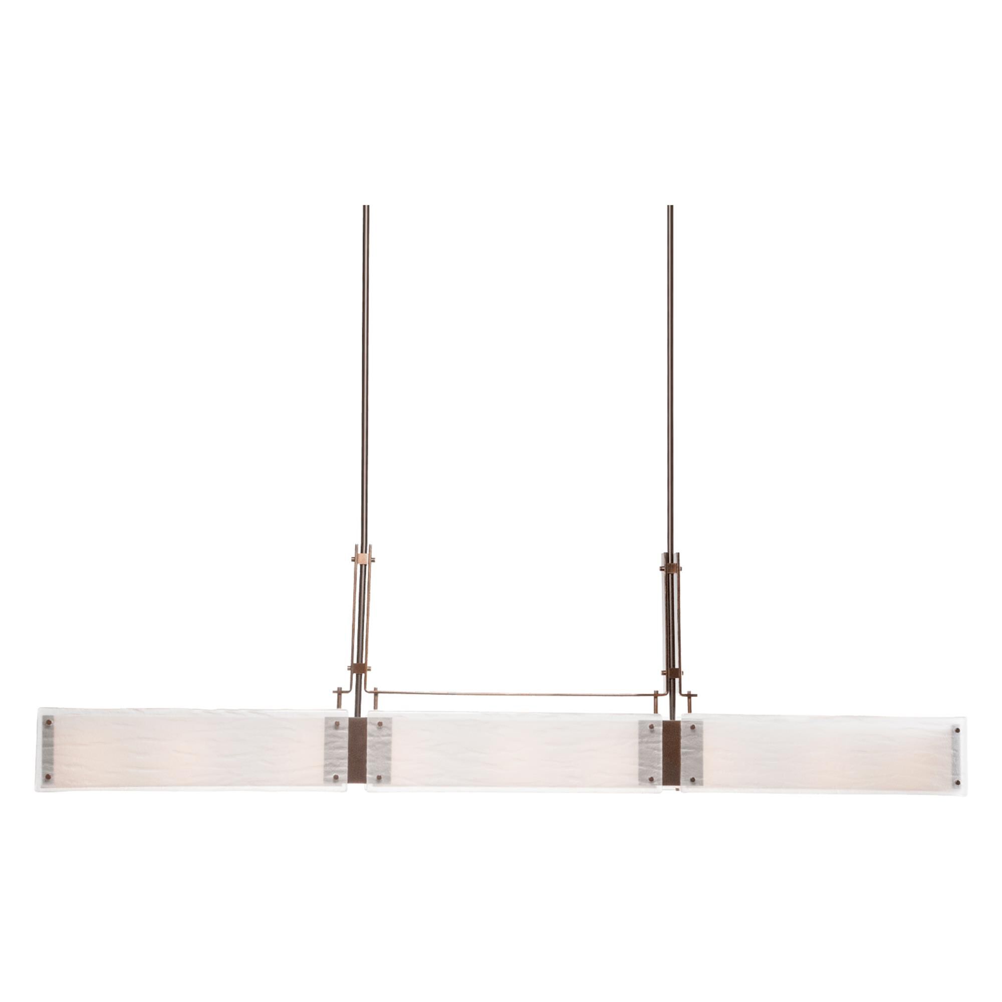 Shown in Burnished Brass finish and Frosted glass