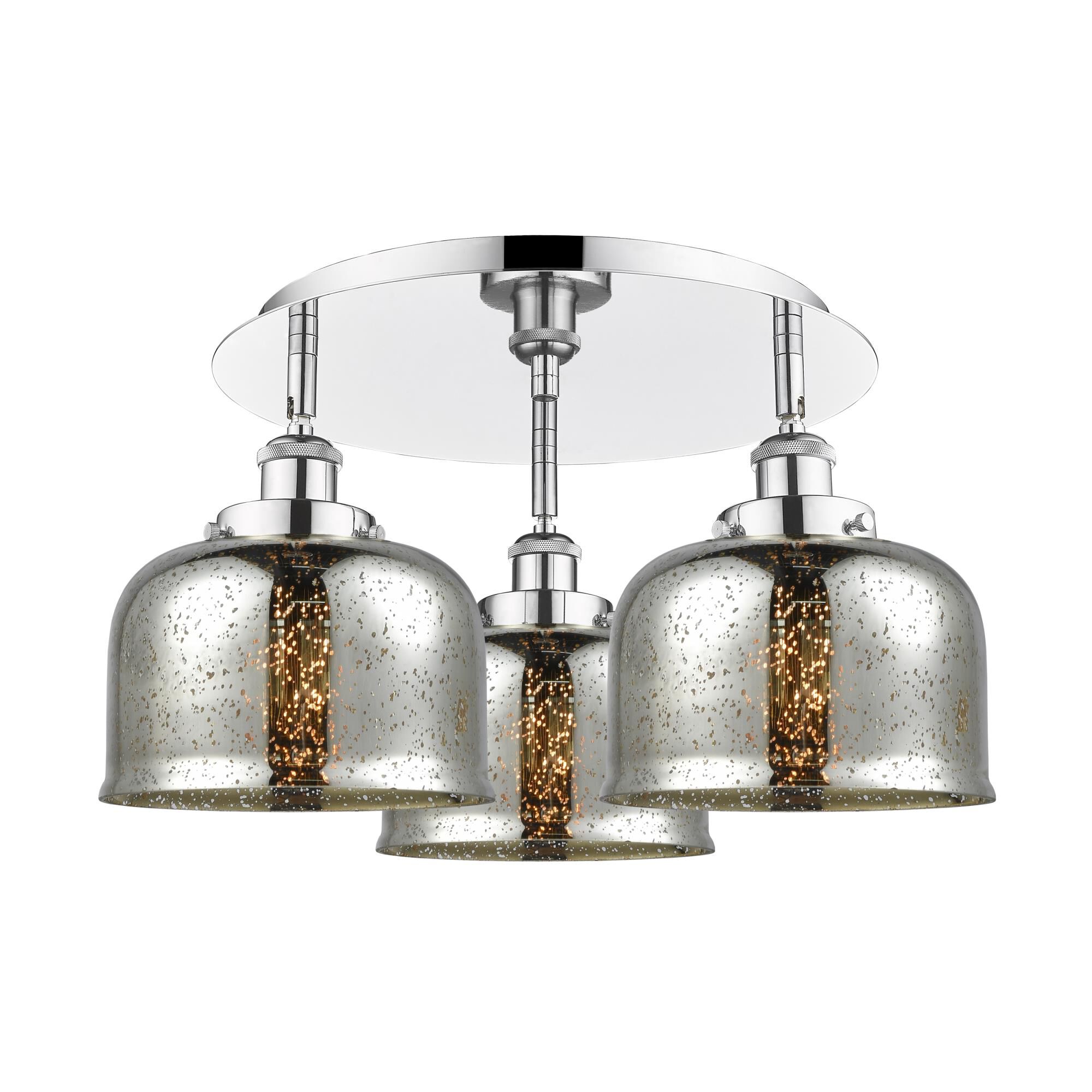 Shown in Polished Chrome finish and Silver Plated Mercury glass