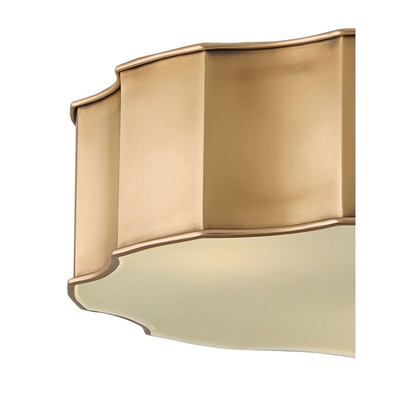 Wexford 19 Inch 3 Light Flush Mount by Currey and Company