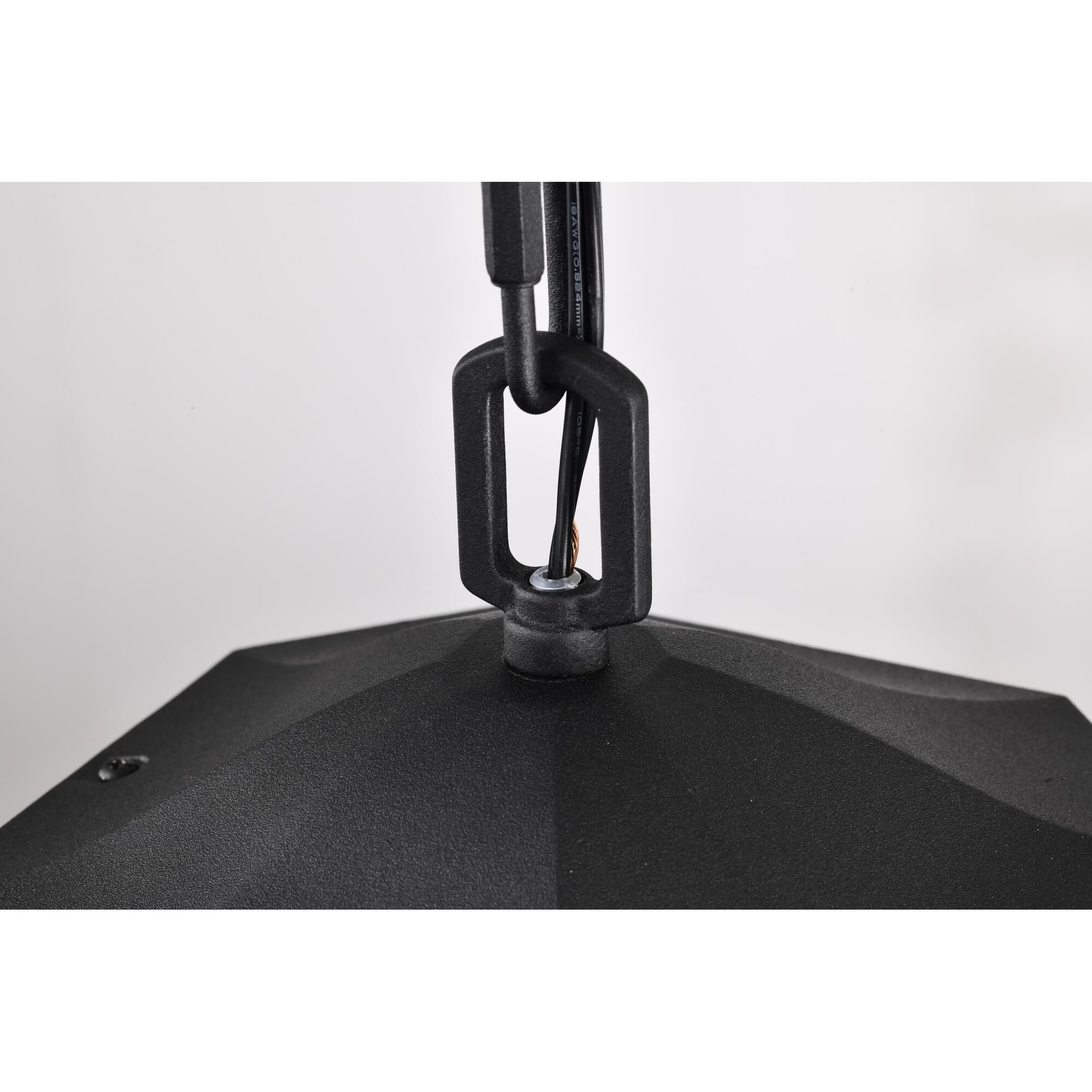 Raiden 14 Inch Tall Outdoor Hanging Lantern,