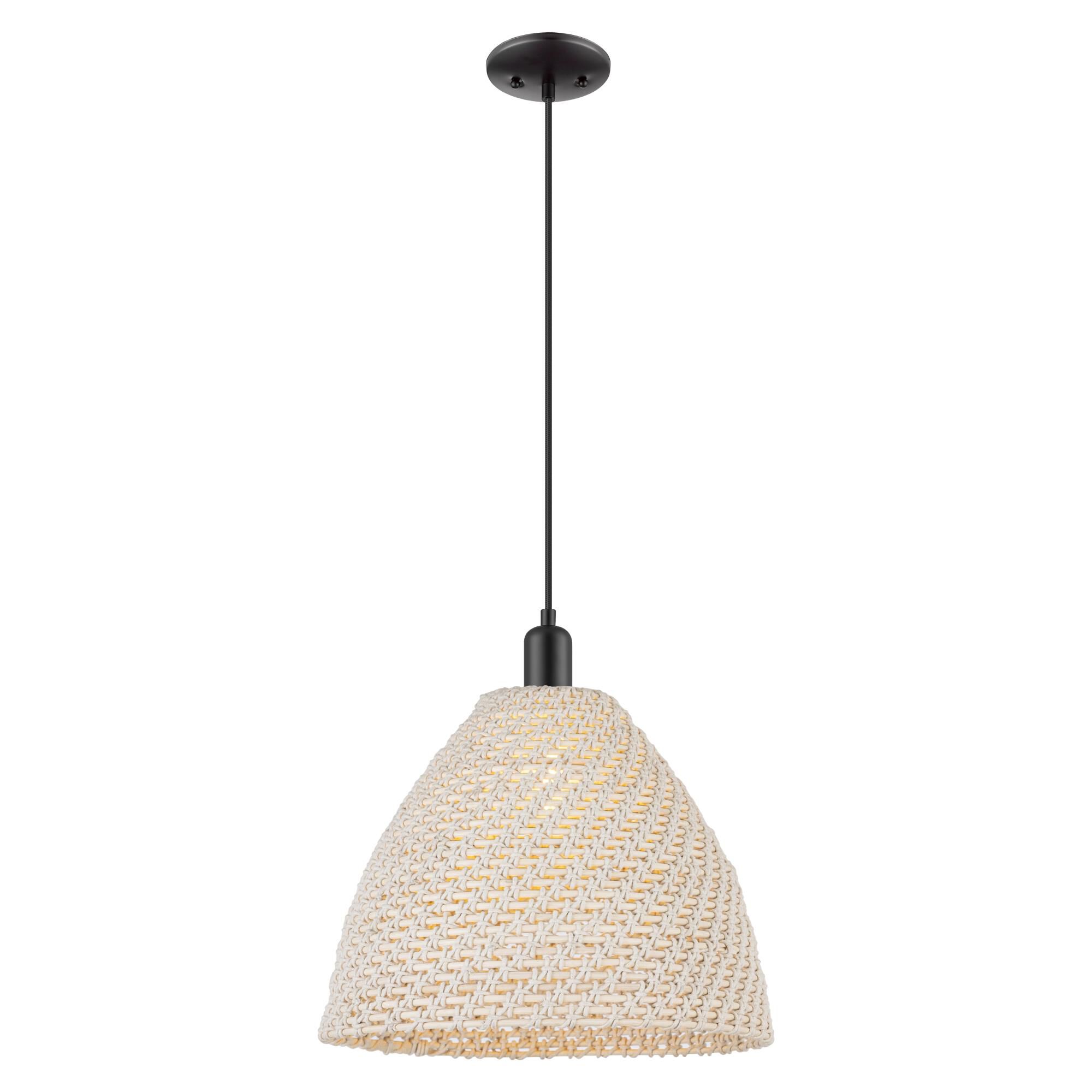 Bruno Marashlian Natural Ballston Dome 16 Inch Large Pendant by Innovations Lighting