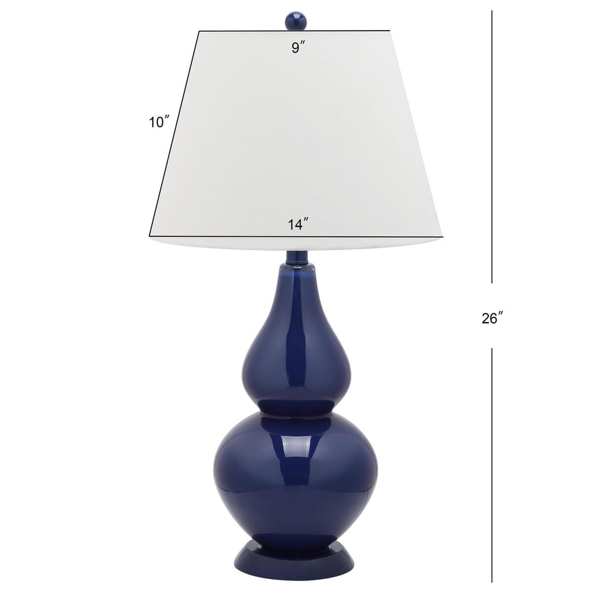 Cybil Double Gourd 26 Inch Table Lamp by Safavieh