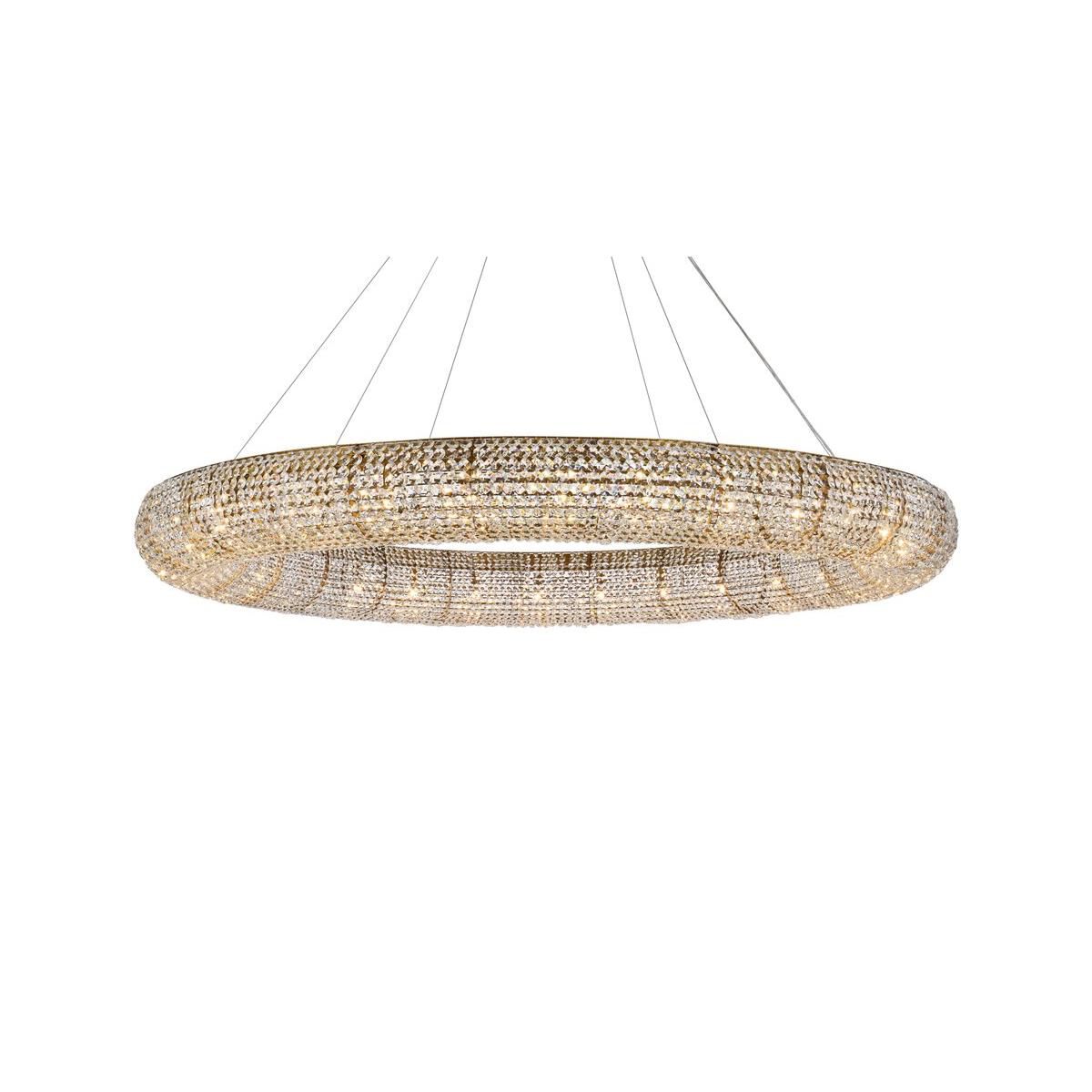 Shown in Gold finish and Royal Cut Clear crystal