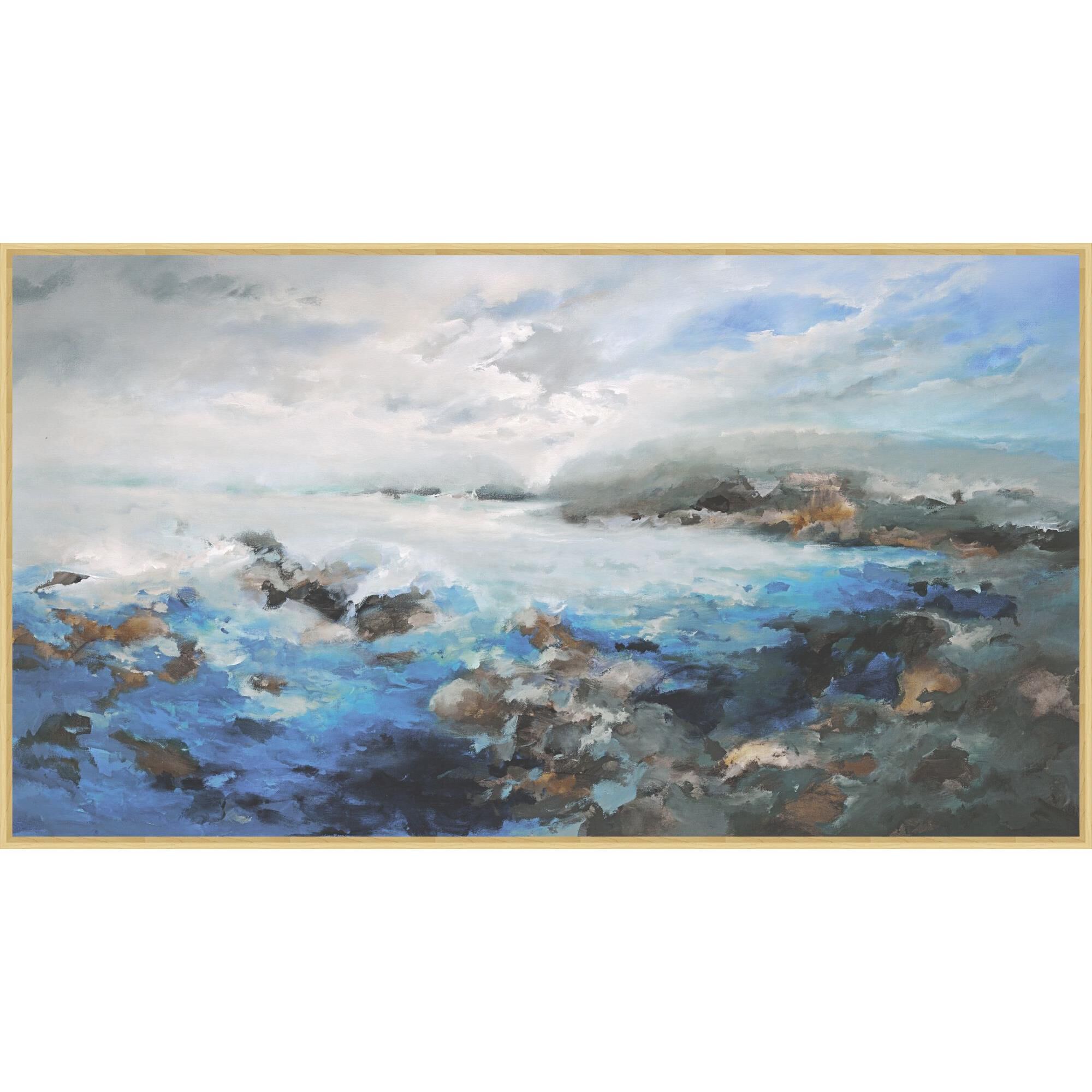 Rocky Shoreline Print by LEVEL57