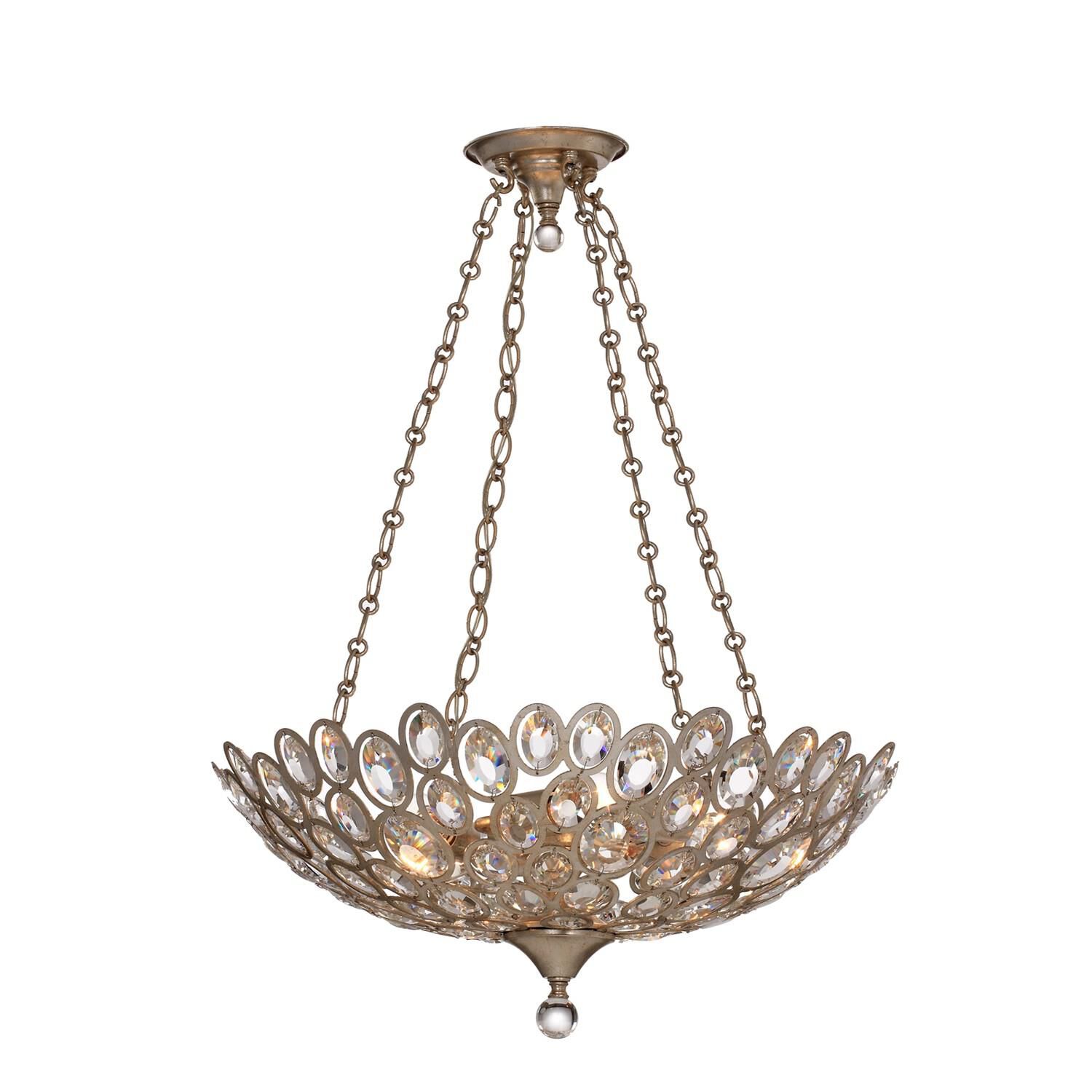 Sterling 24 Inch 5 Light Chandelier by Crystorama